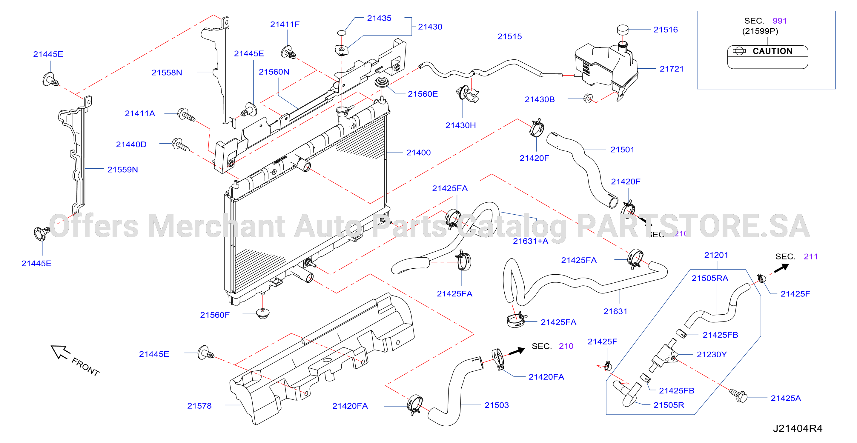 Radiator Shroud Inverter Cooling Fitting Parts