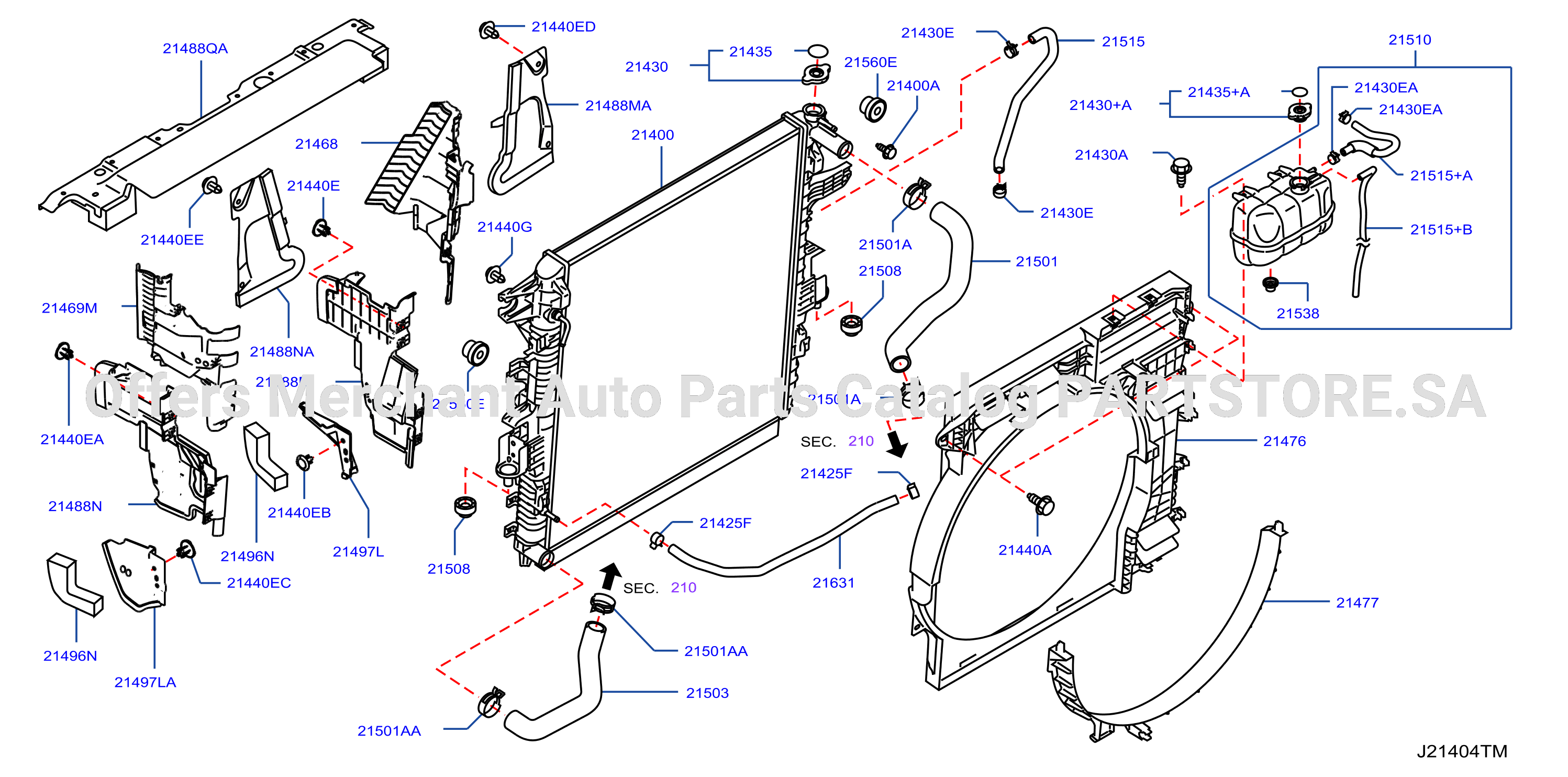 Radiator Shroud Inverter Cooling Fitting Parts
