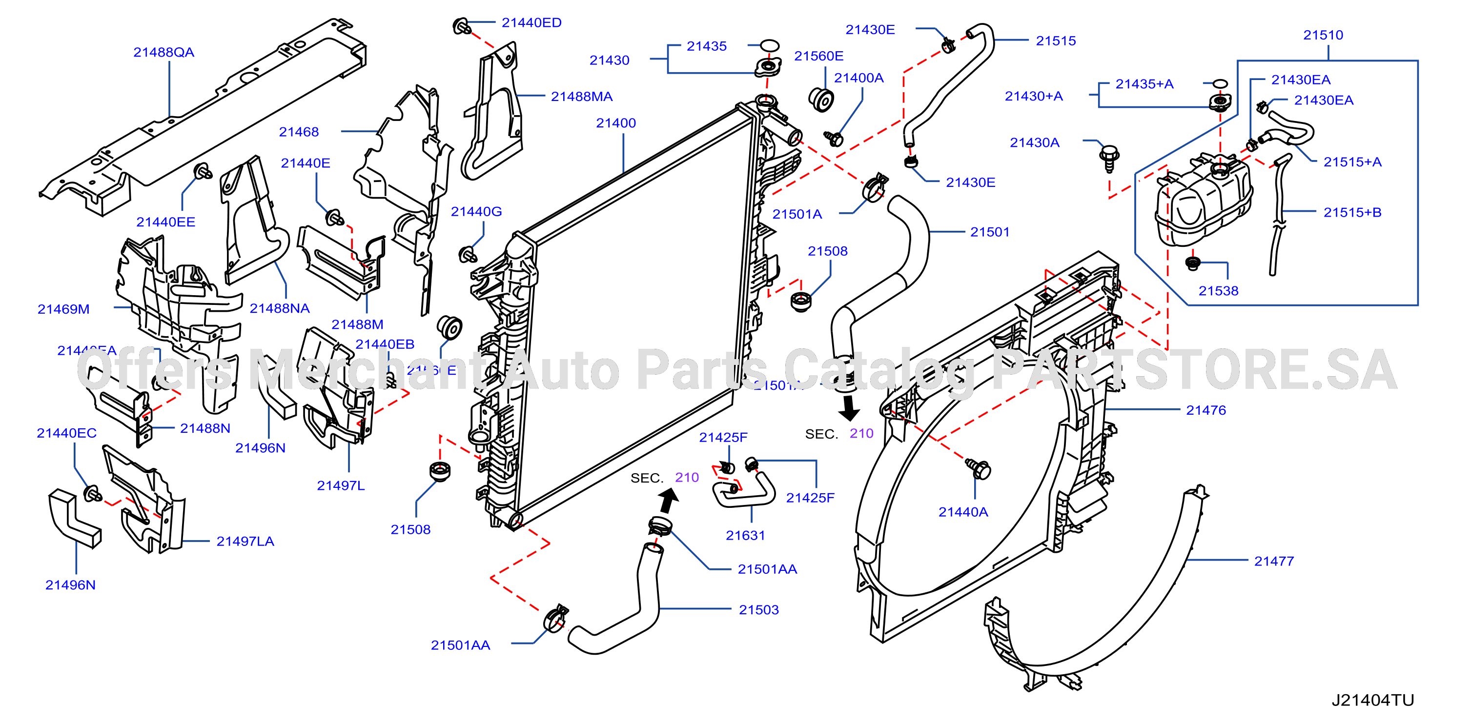 Radiator Shroud Inverter Cooling Fitting Parts