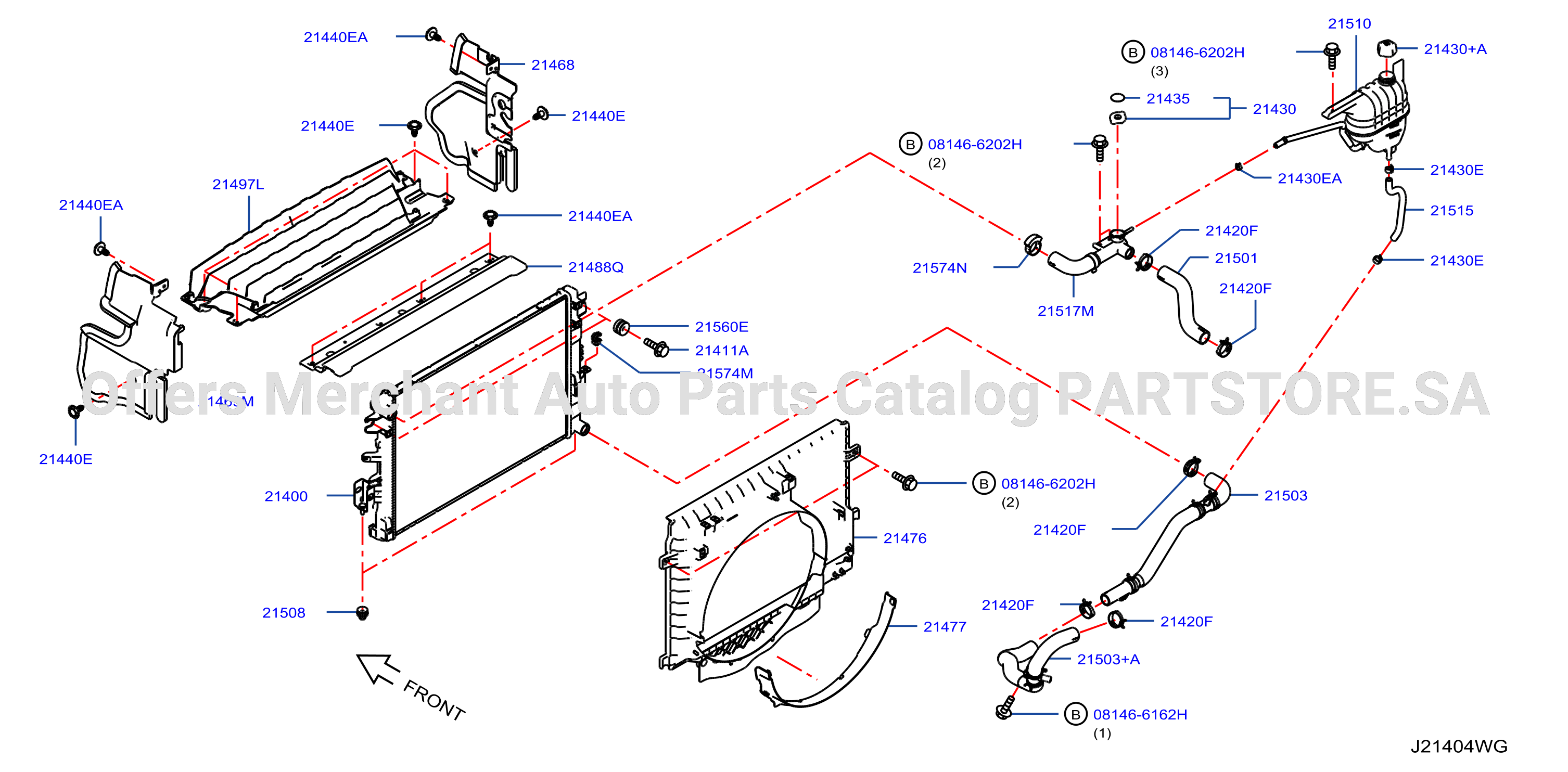Radiator Shroud Inverter Cooling Fitting Parts