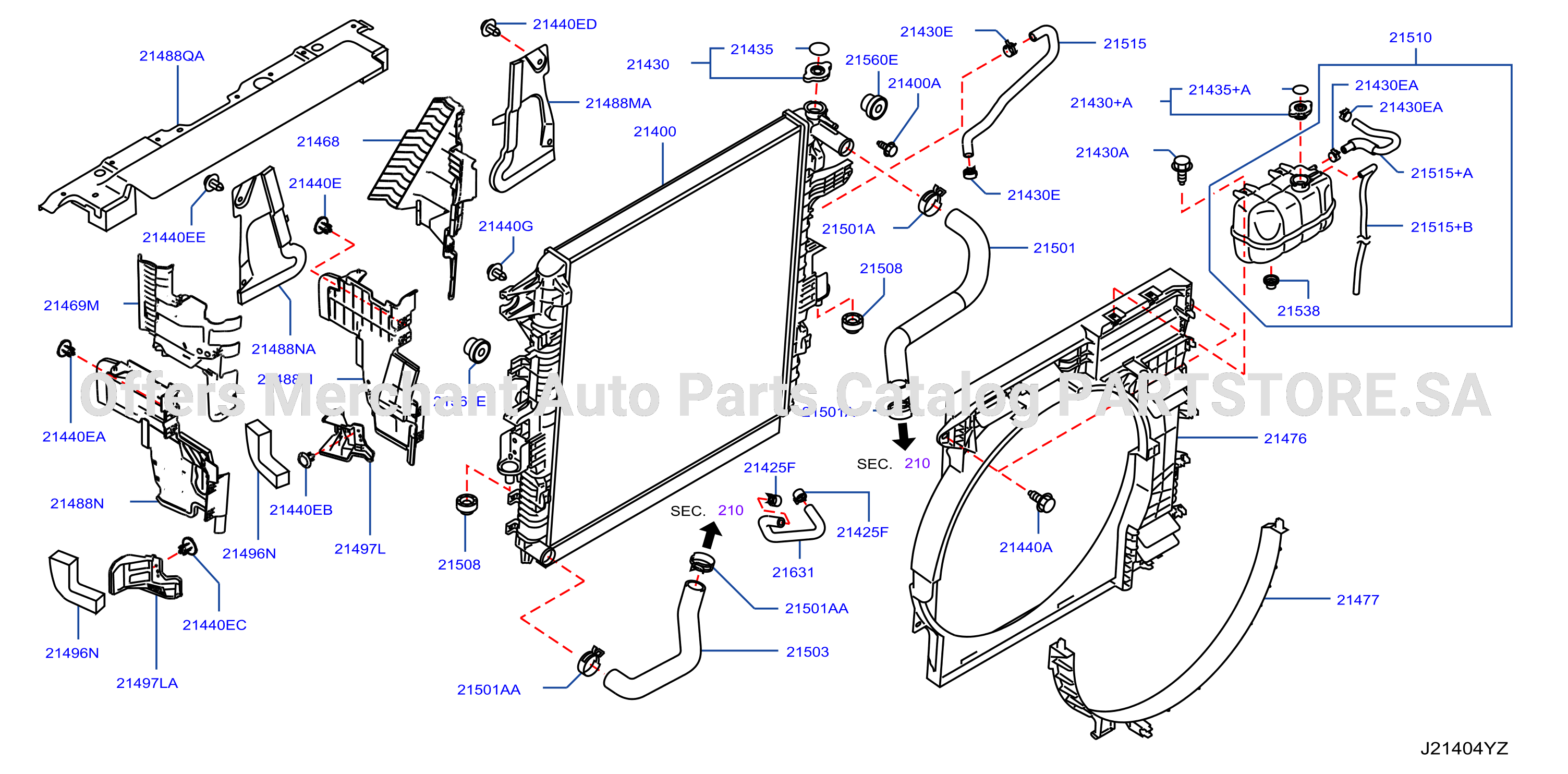 Radiator Shroud Inverter Cooling Fitting Parts
