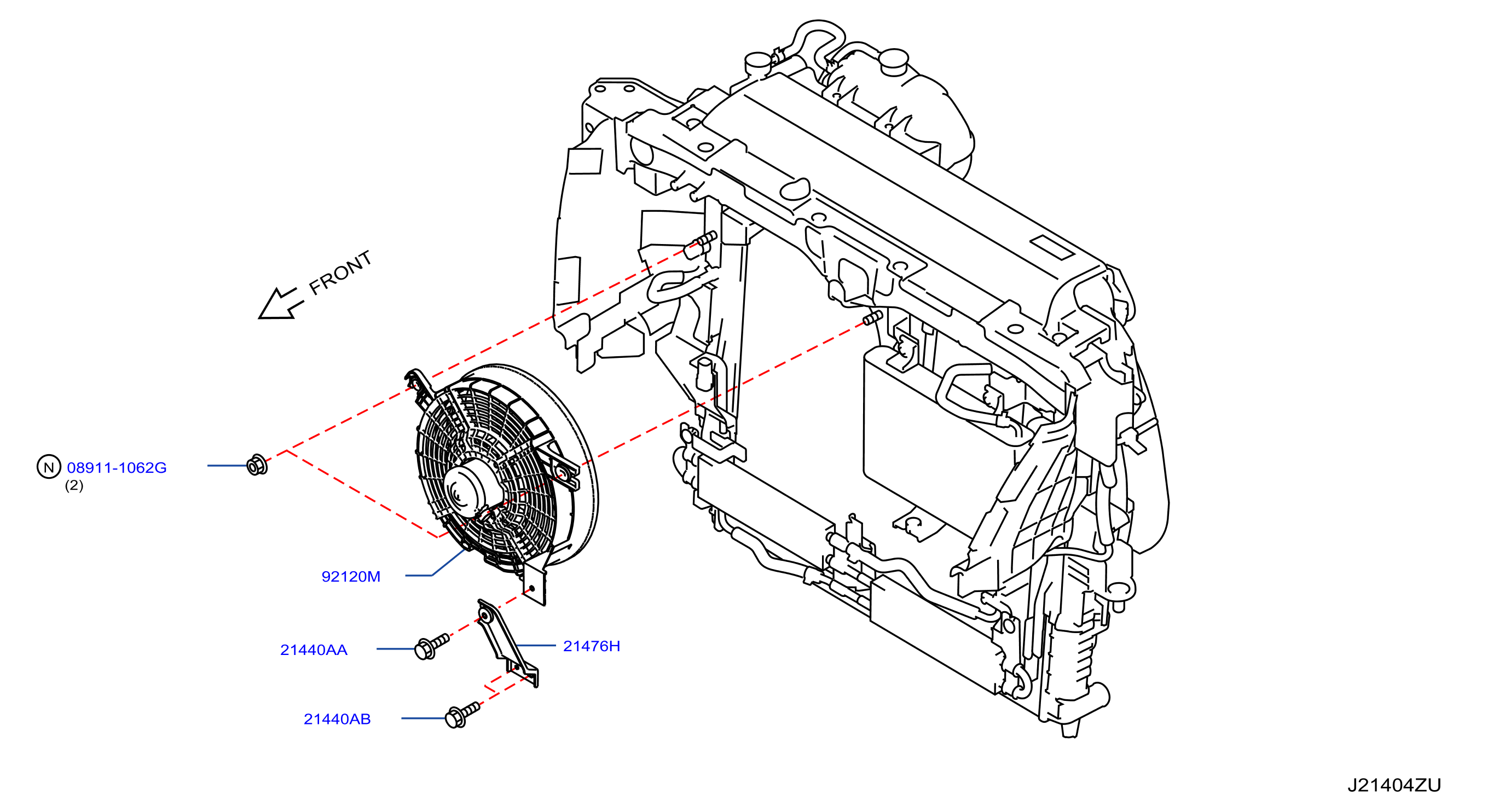 Radiator Shroud Inverter Cooling Radiator Fan