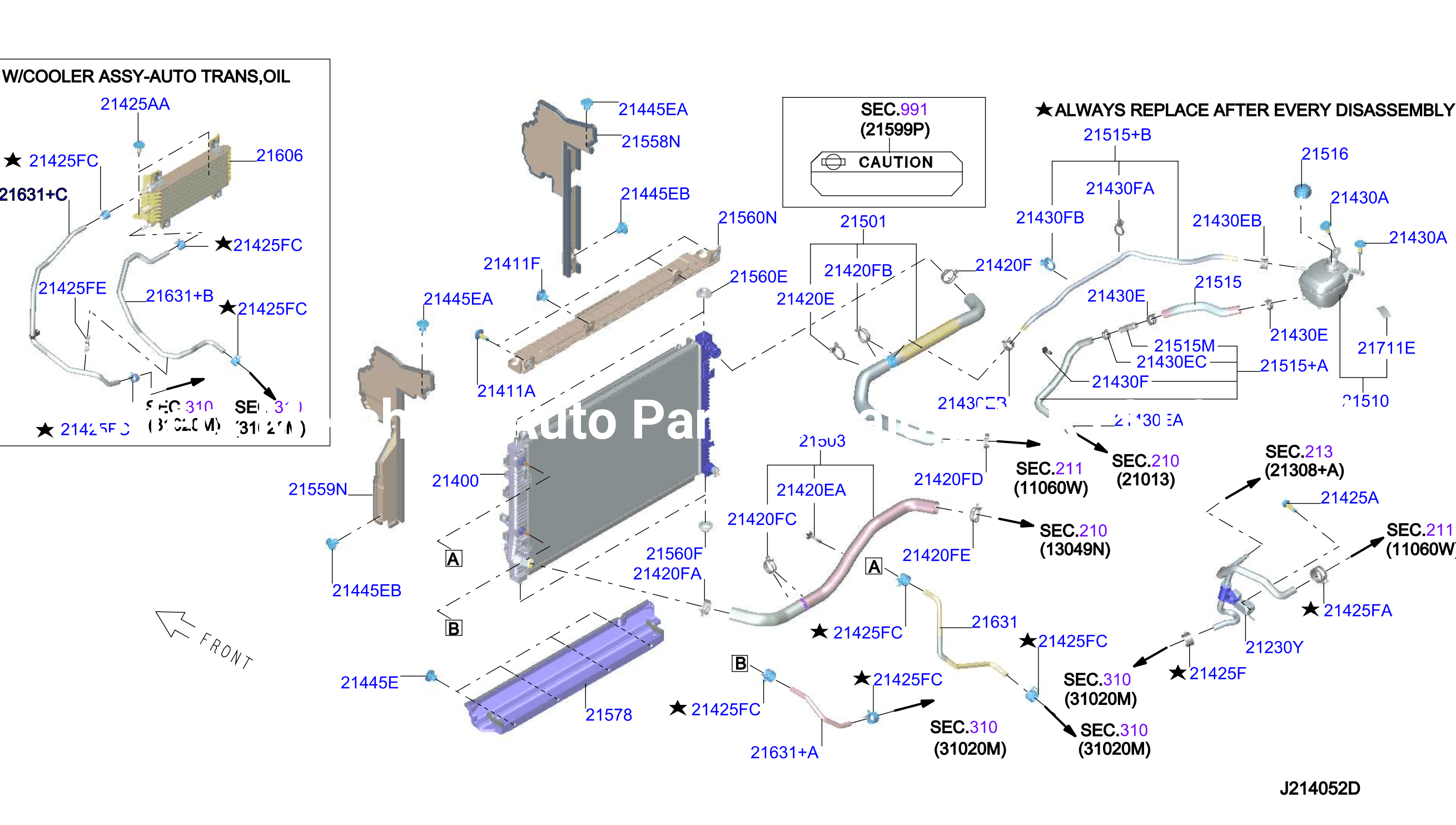 Radiator Shroud Inverter Cooling Fitting Parts