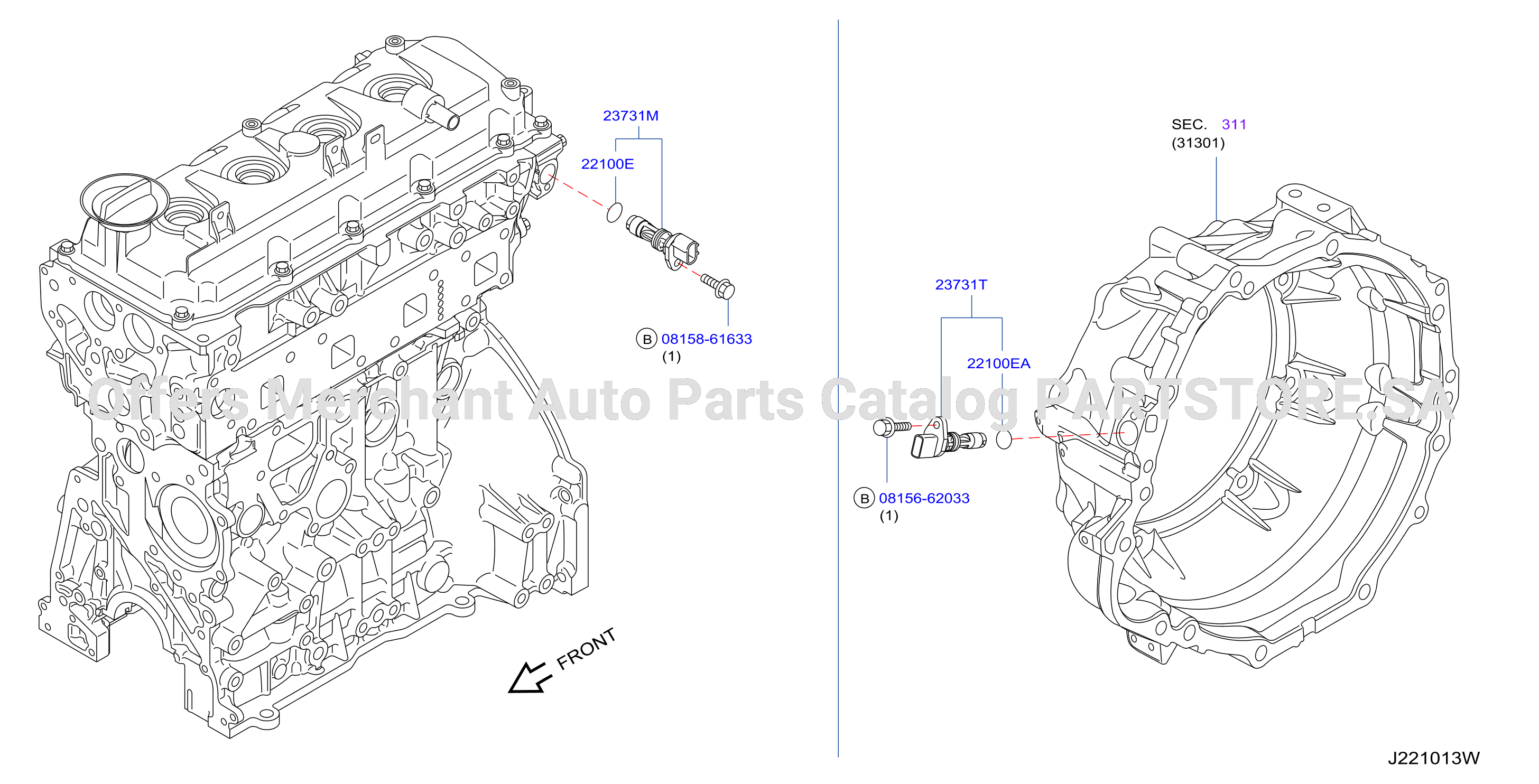 Distributor Ignition Timing Sensor