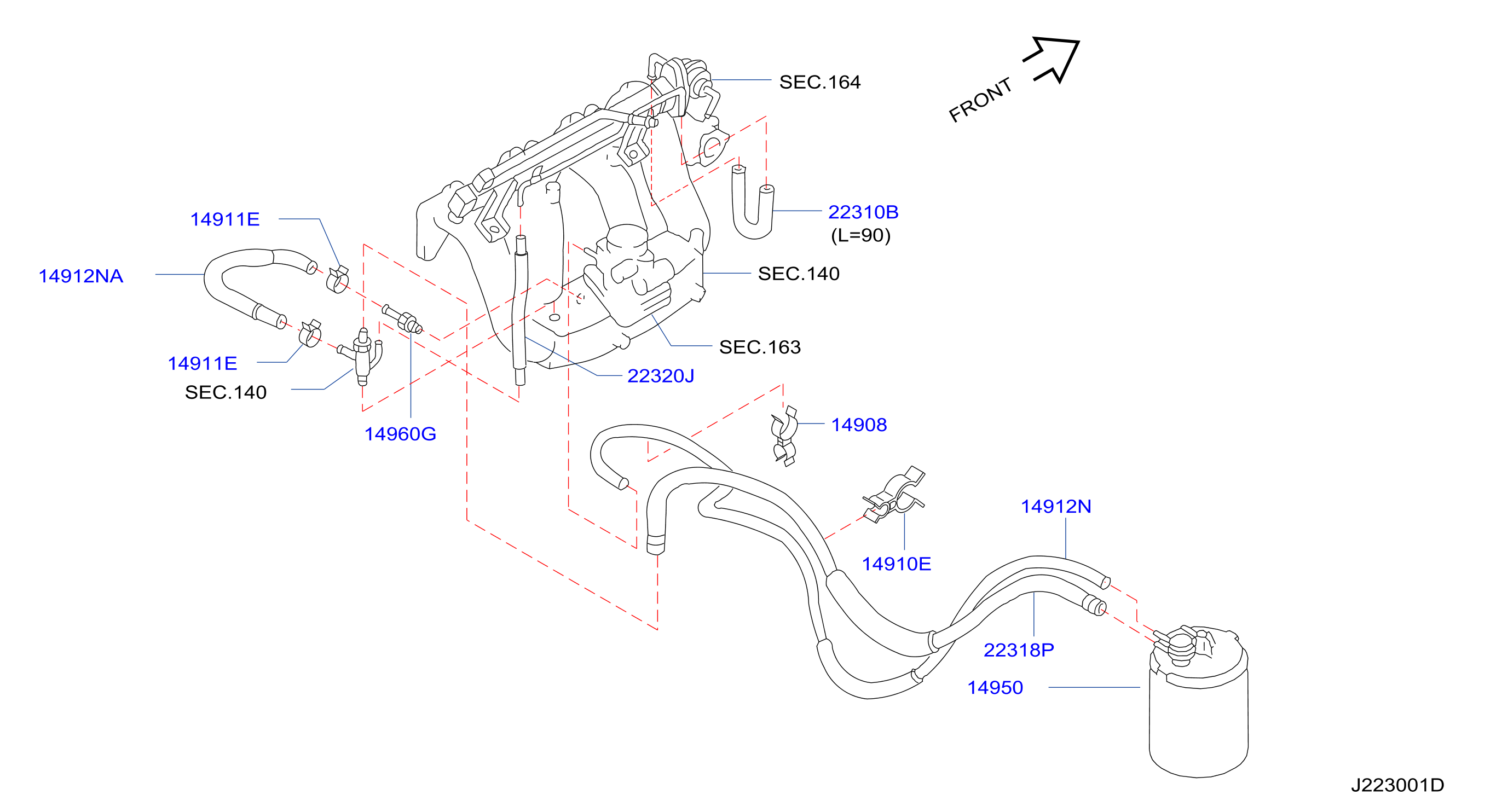 Engine Control Vacuum Piping