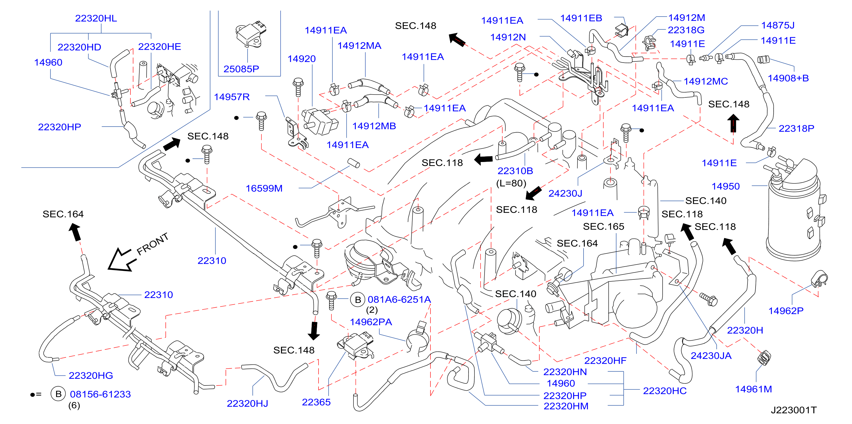 Engine Control Vacuum Piping
