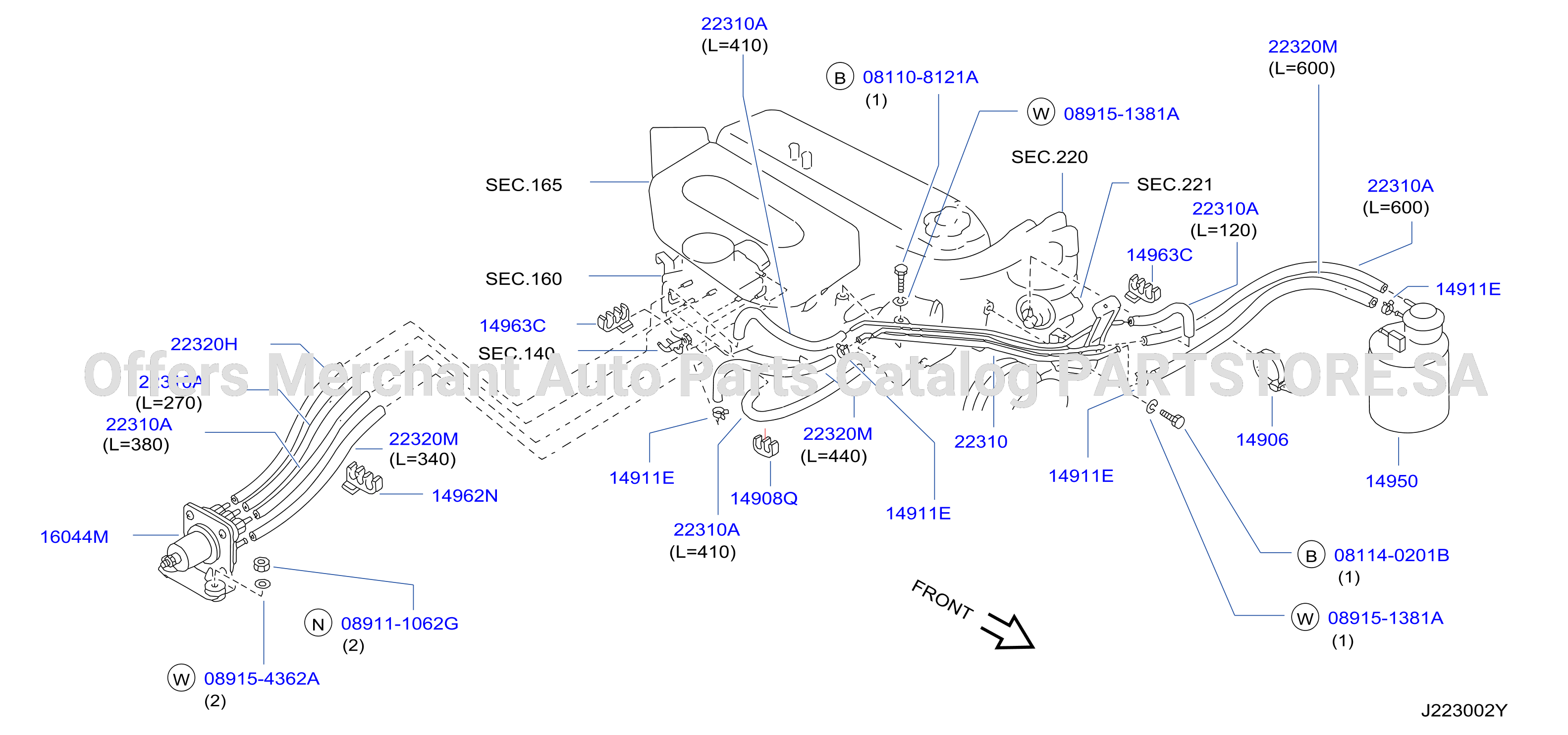 Engine Control Vacuum Piping