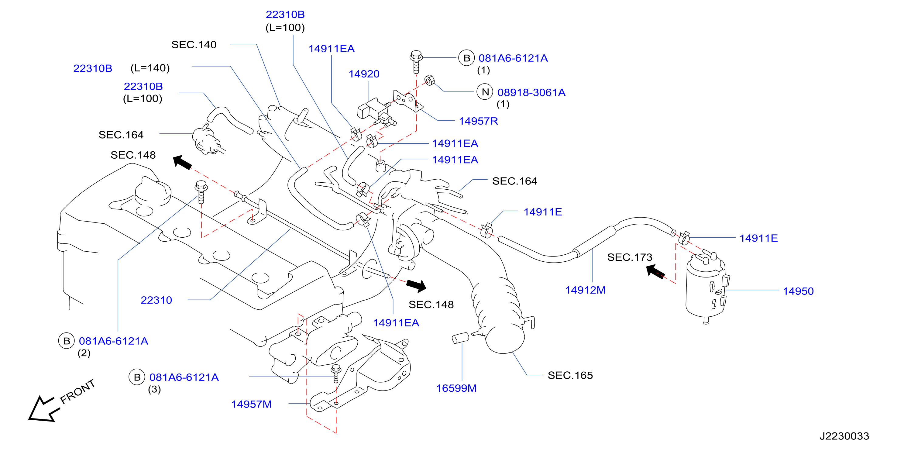Engine Control Vacuum Piping