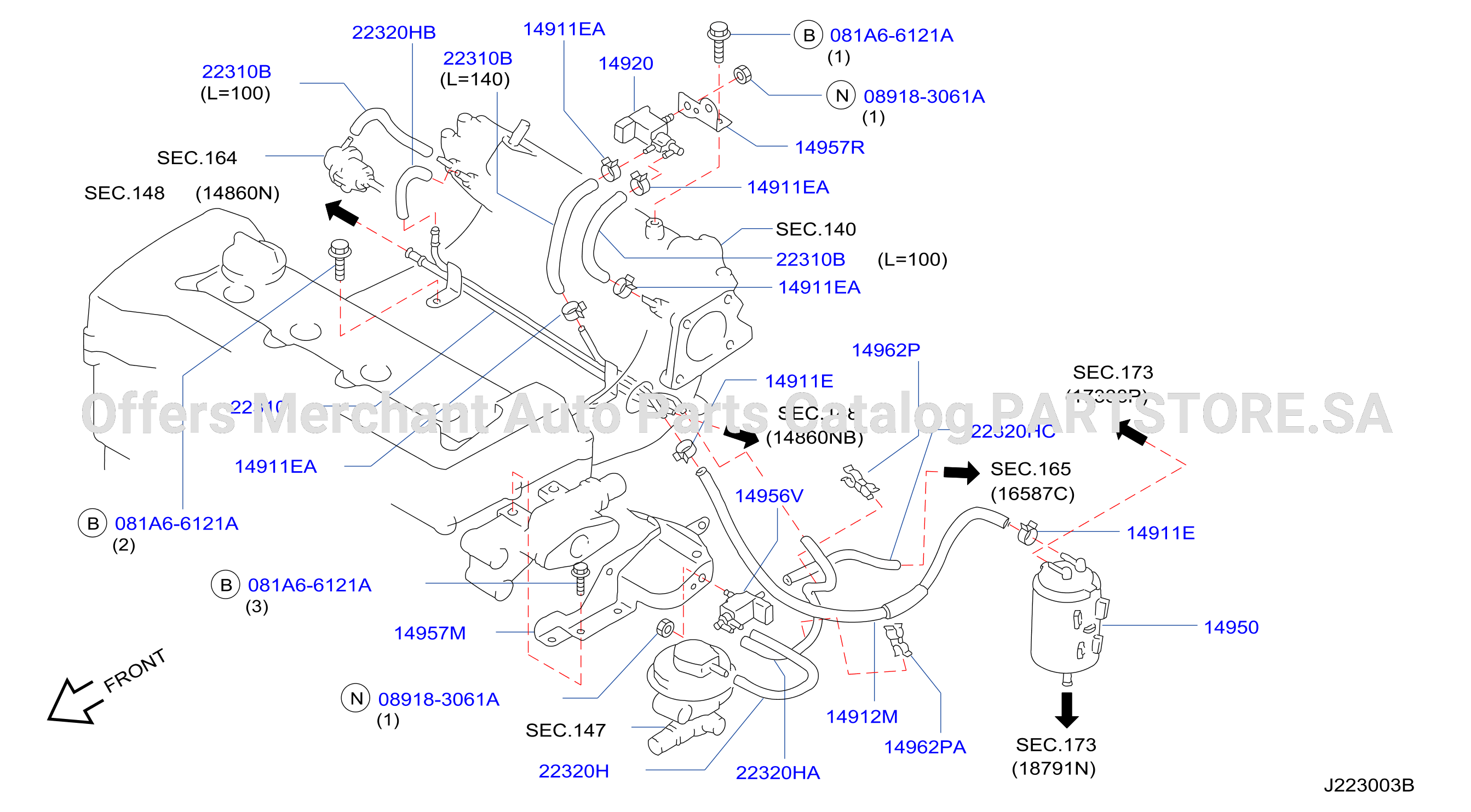 Engine Control Vacuum Piping