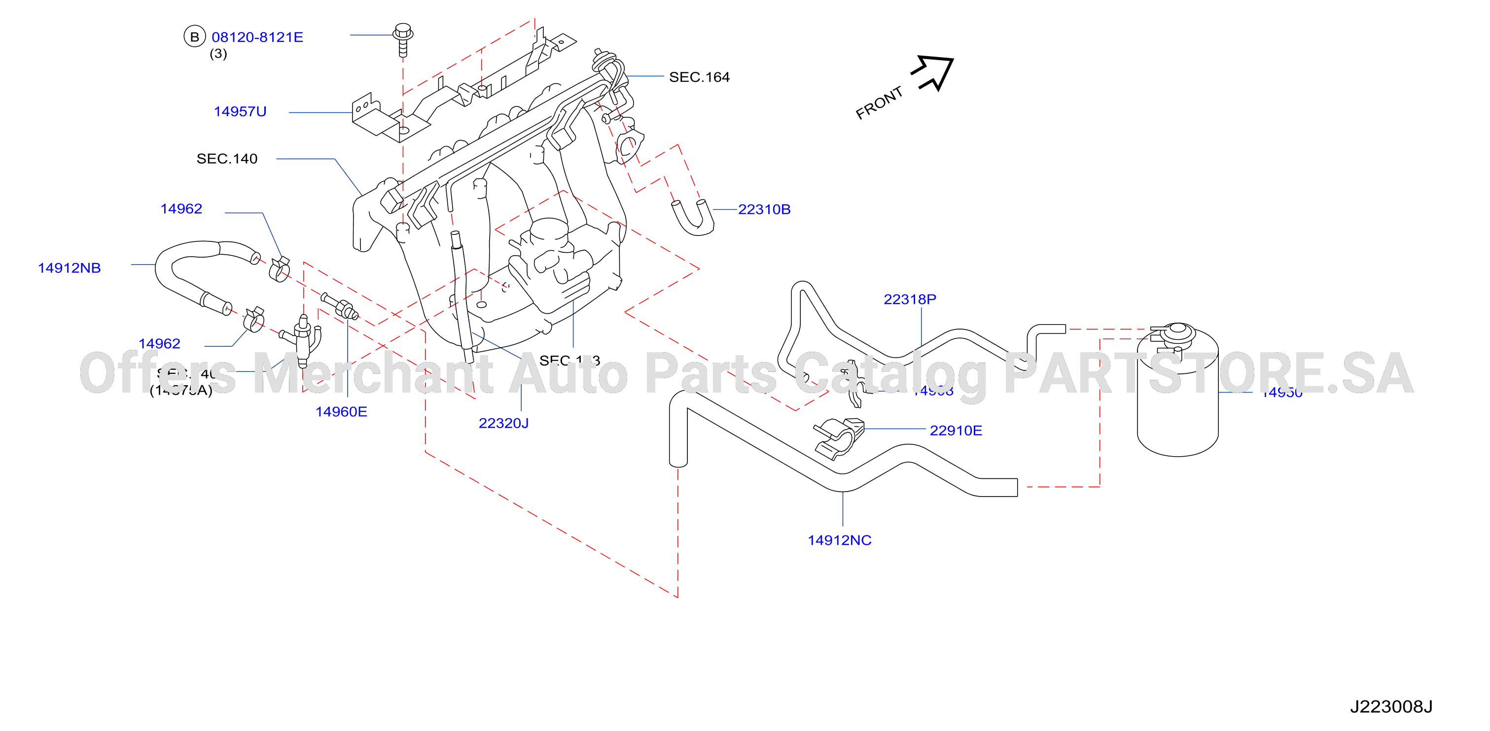 Engine Control Vacuum Piping