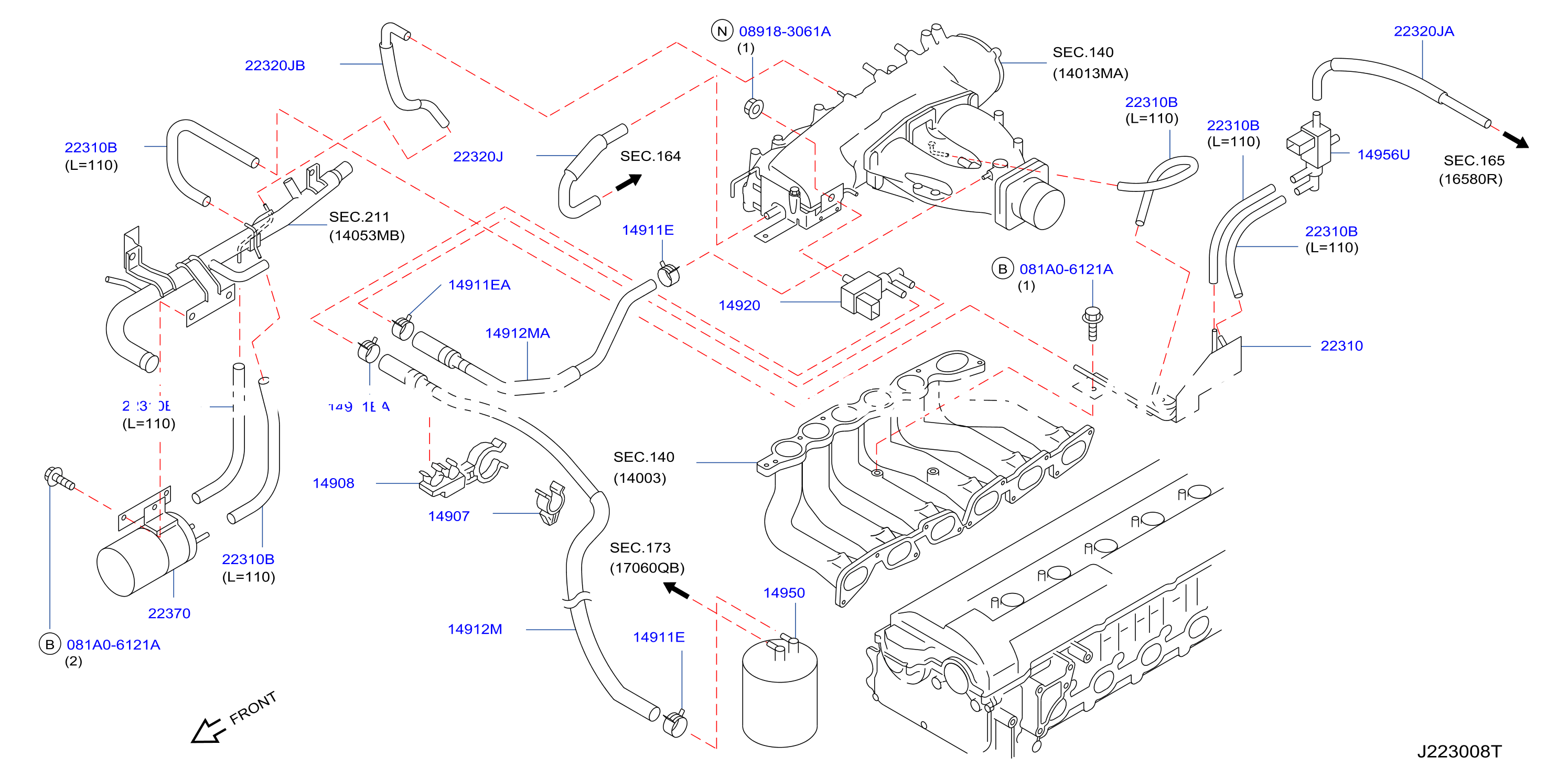 Engine Control Vacuum Piping