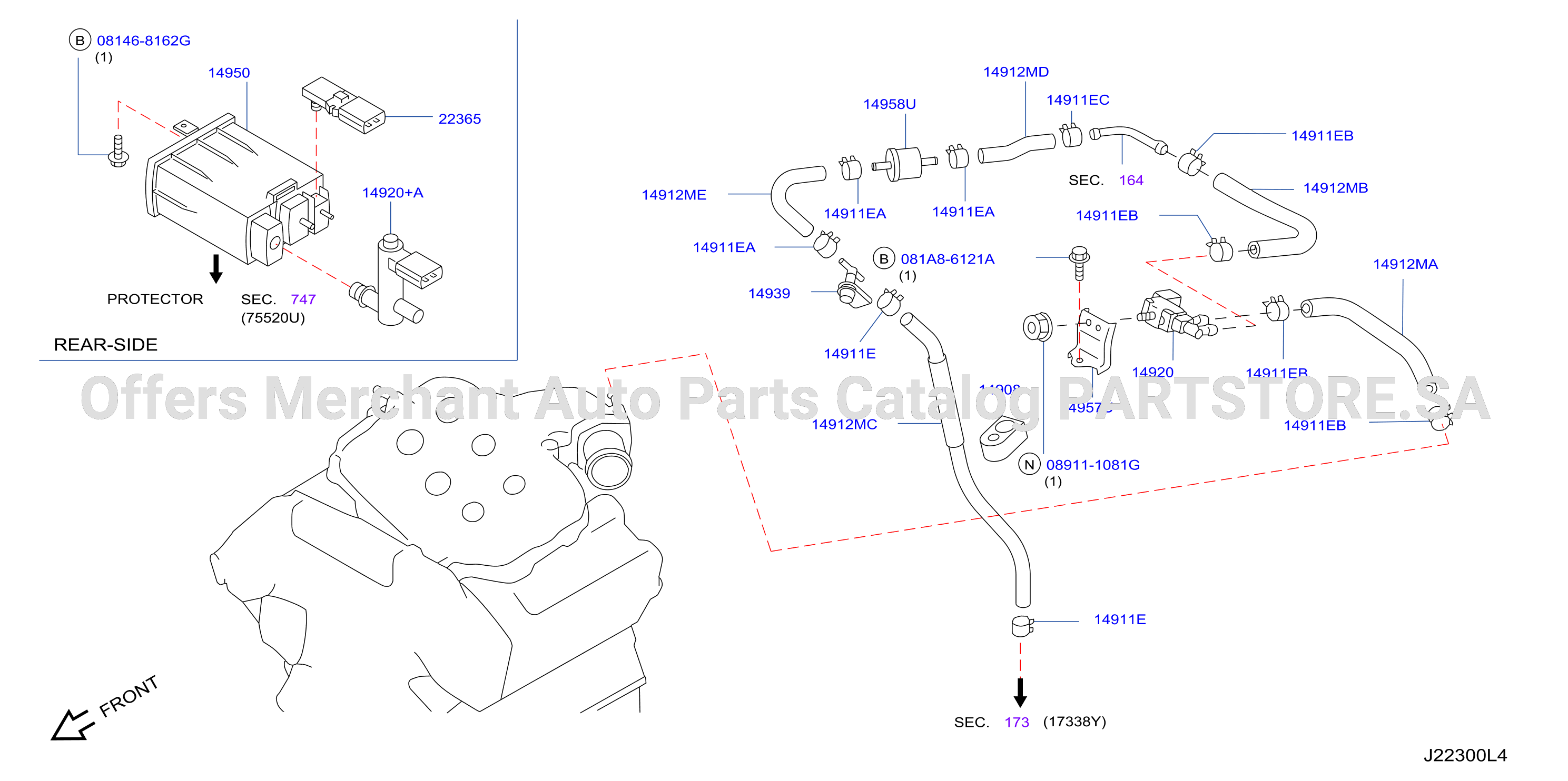 Engine Control Vacuum Piping