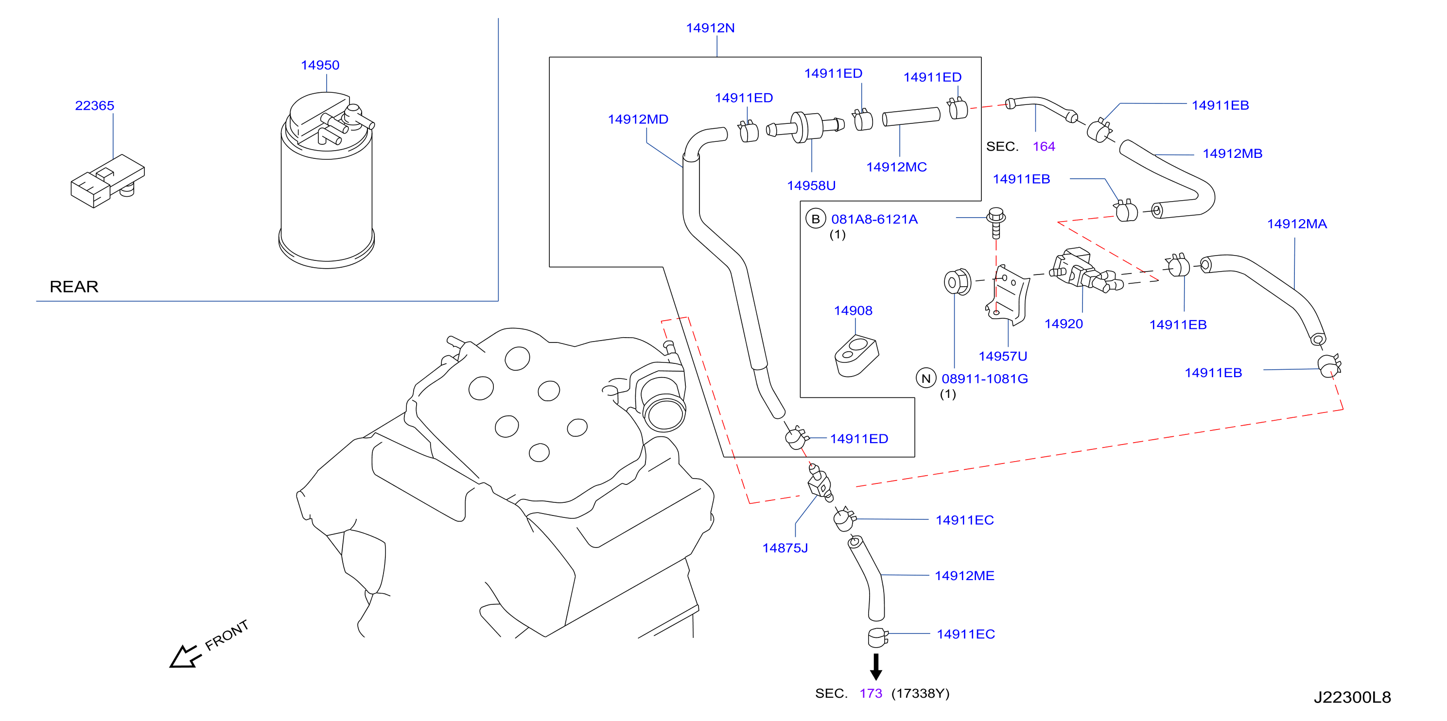 Engine Control Vacuum Piping Gcc