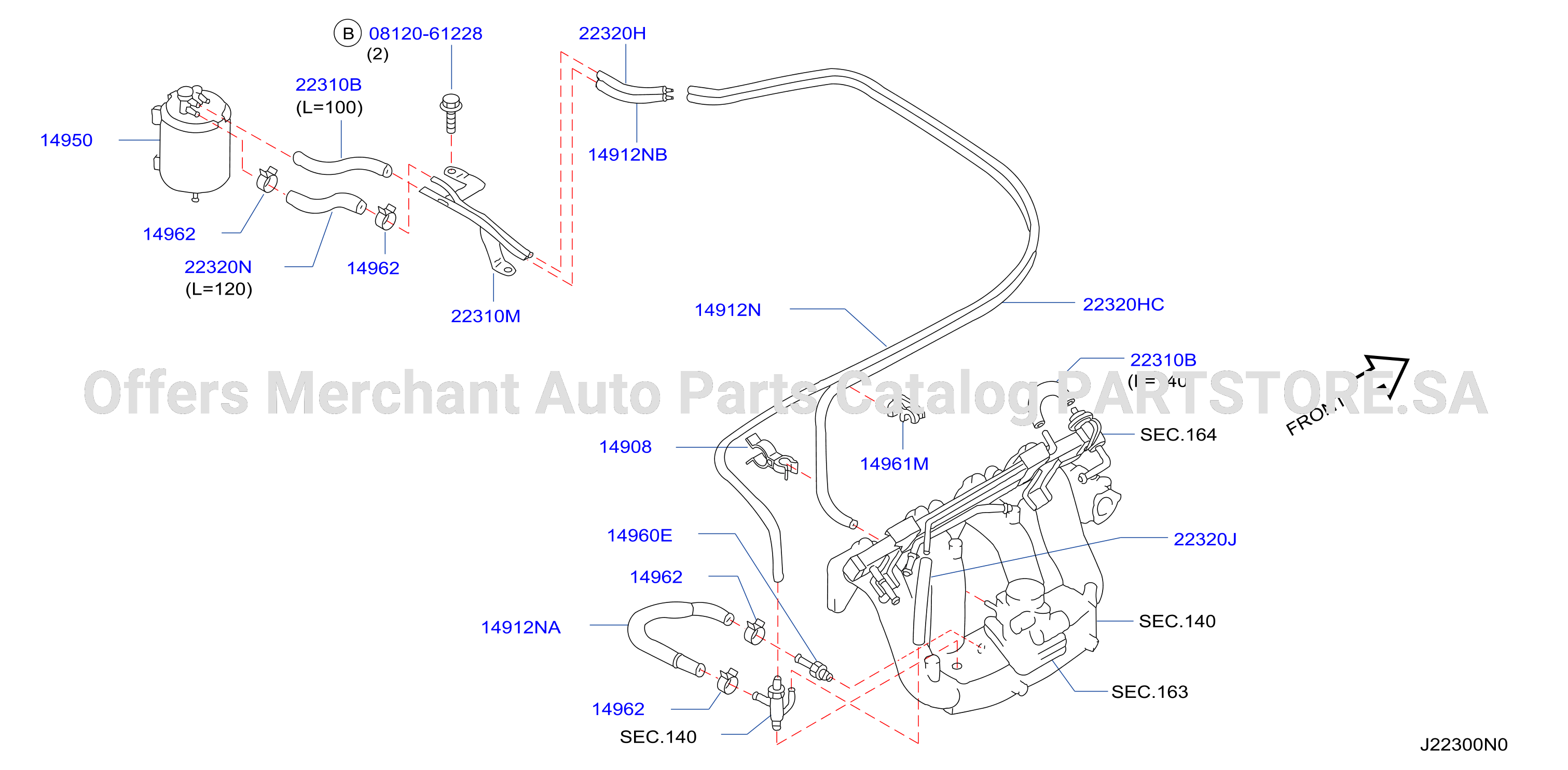 Engine Control Vacuum Piping Cyclone Type