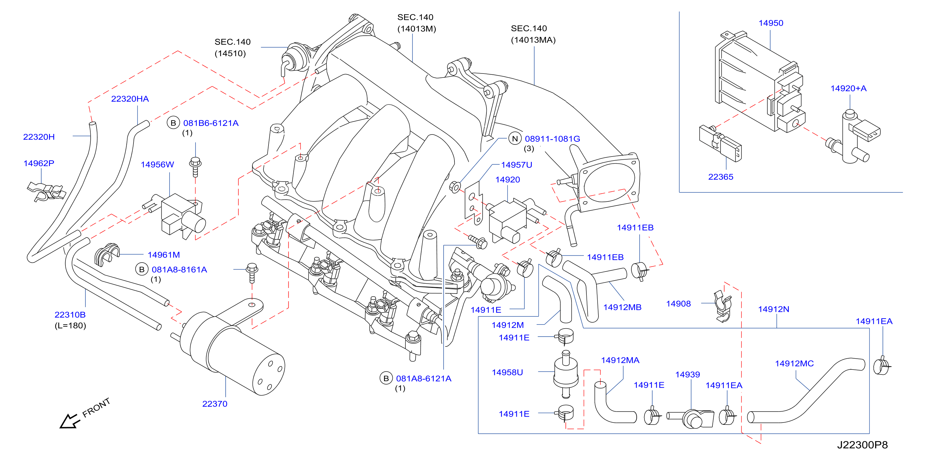 Engine Control Vacuum Piping