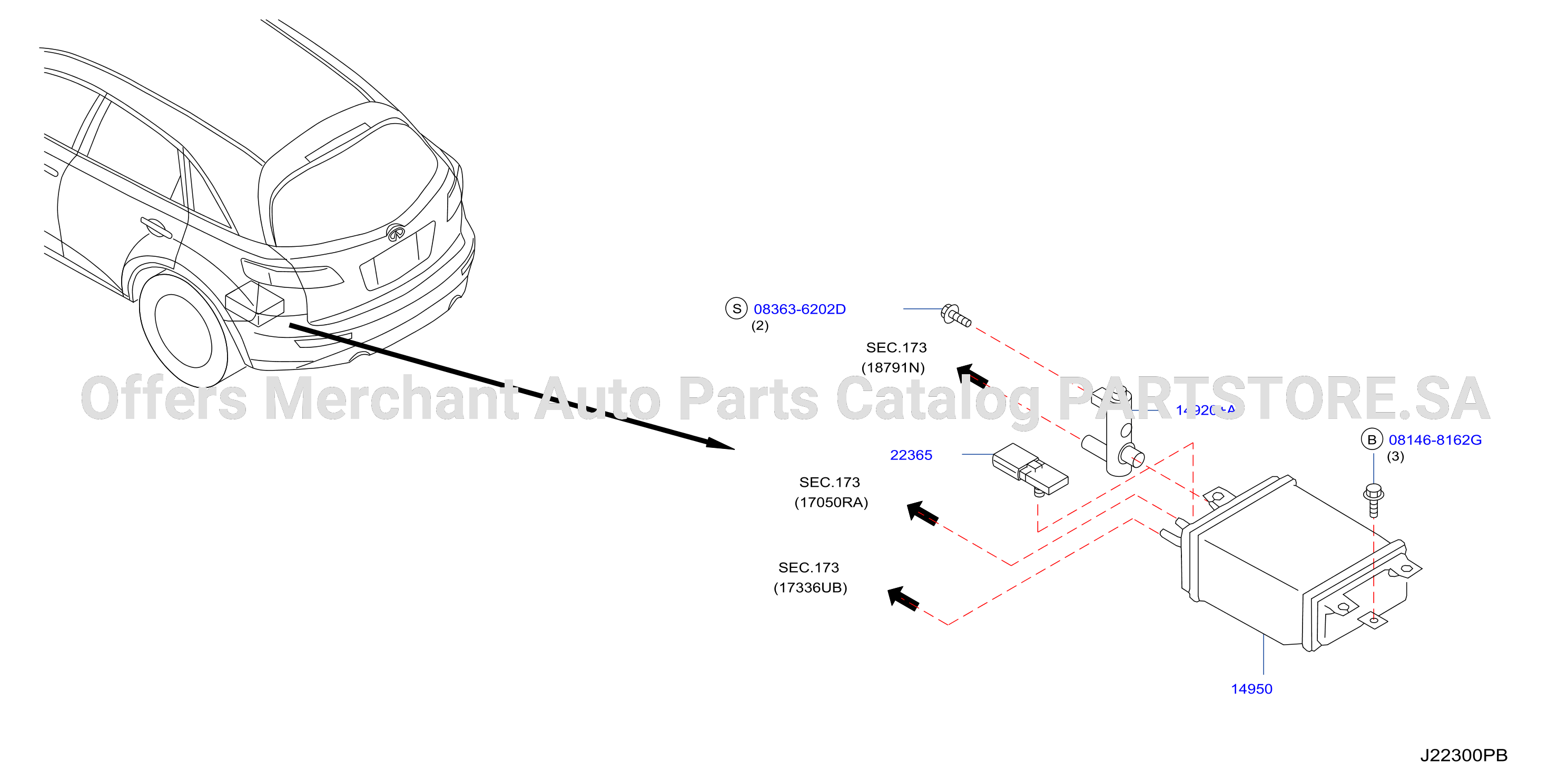 Engine Control Vacuum Piping Canister Fitting