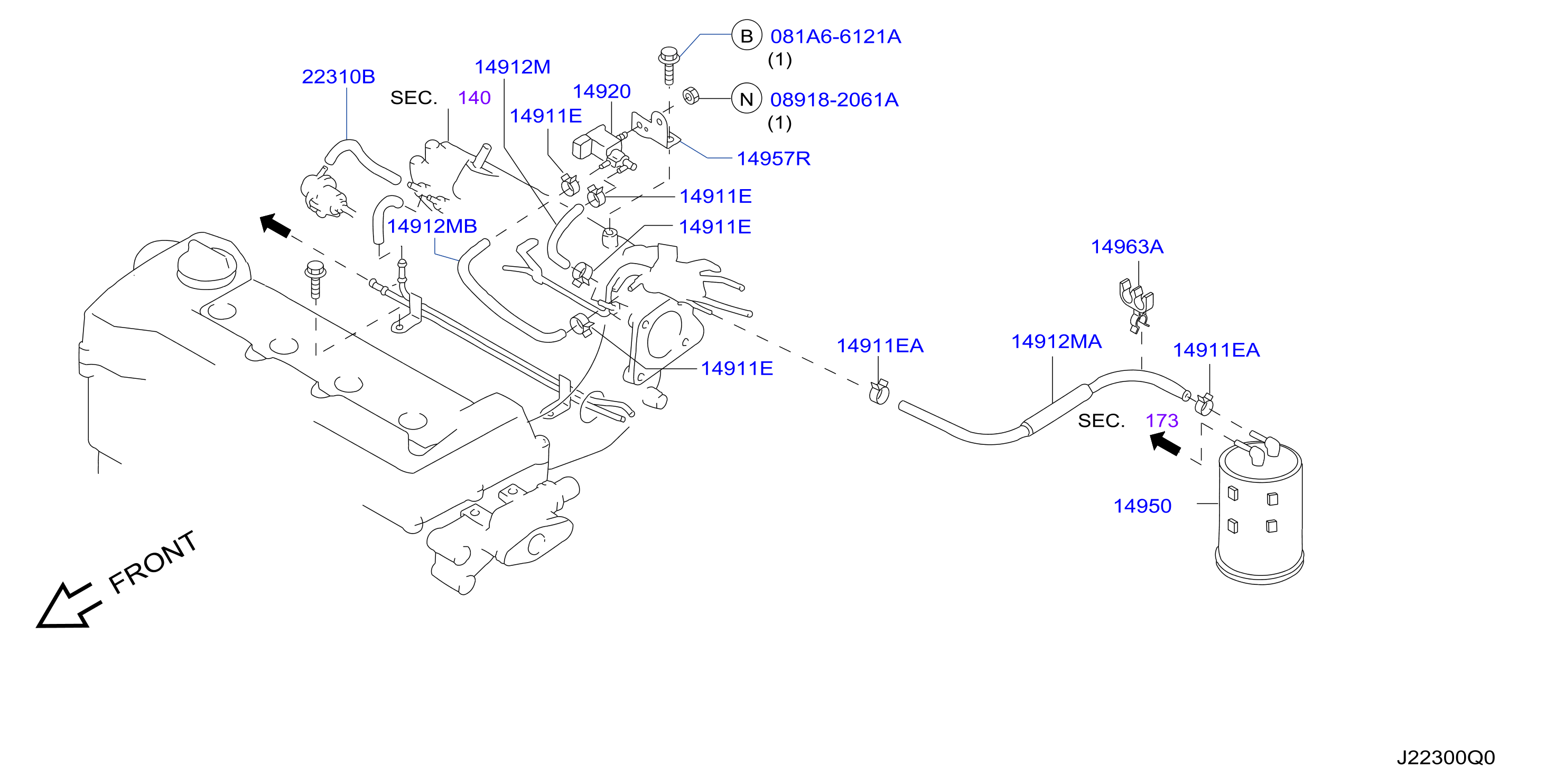 Engine Control Vacuum Piping