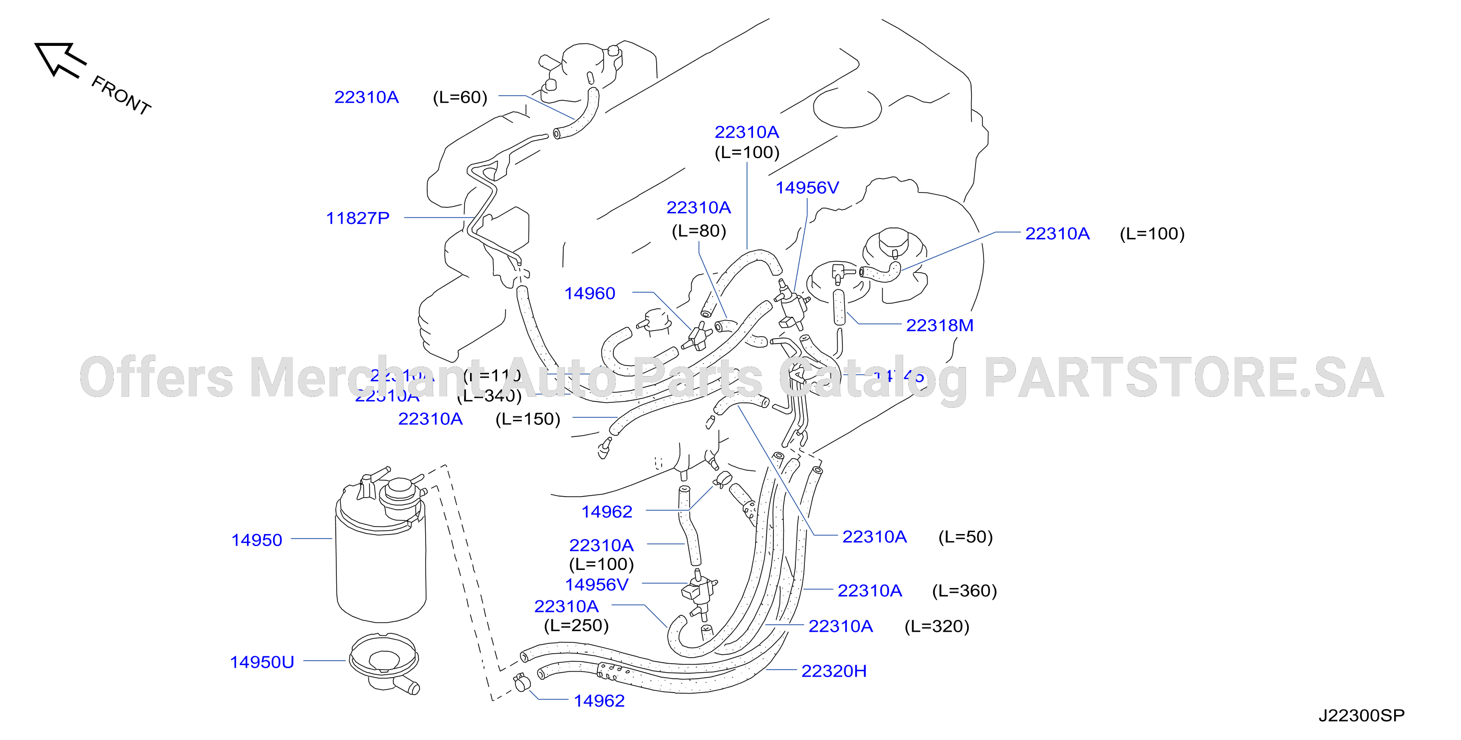 Engine Control Vacuum Piping