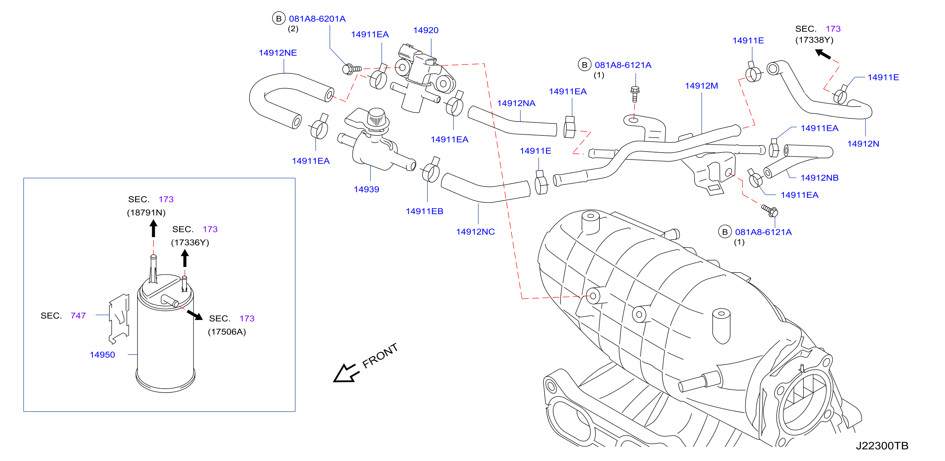 Engine Control Vacuum Piping