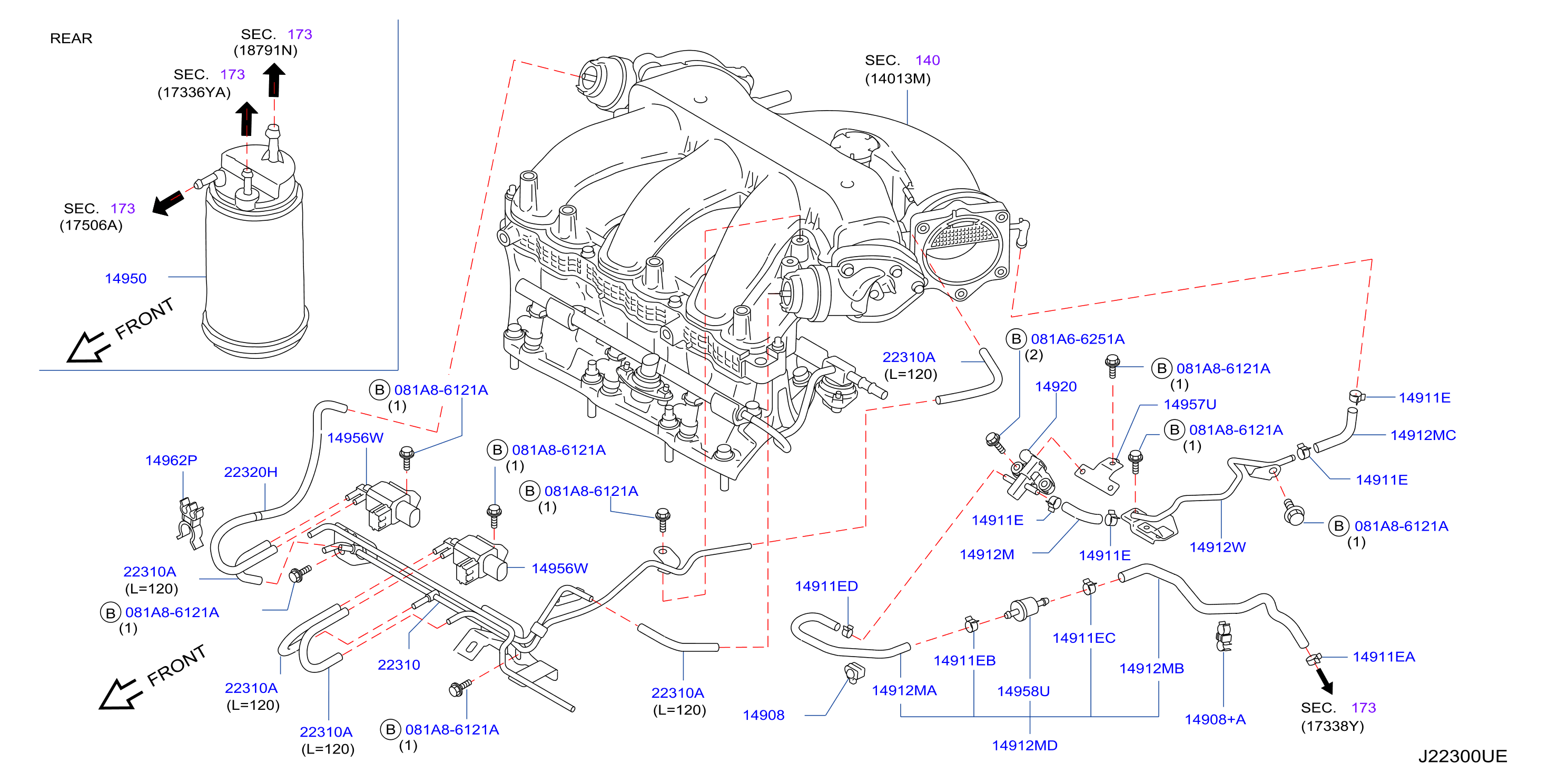 Engine Control Vacuum Piping