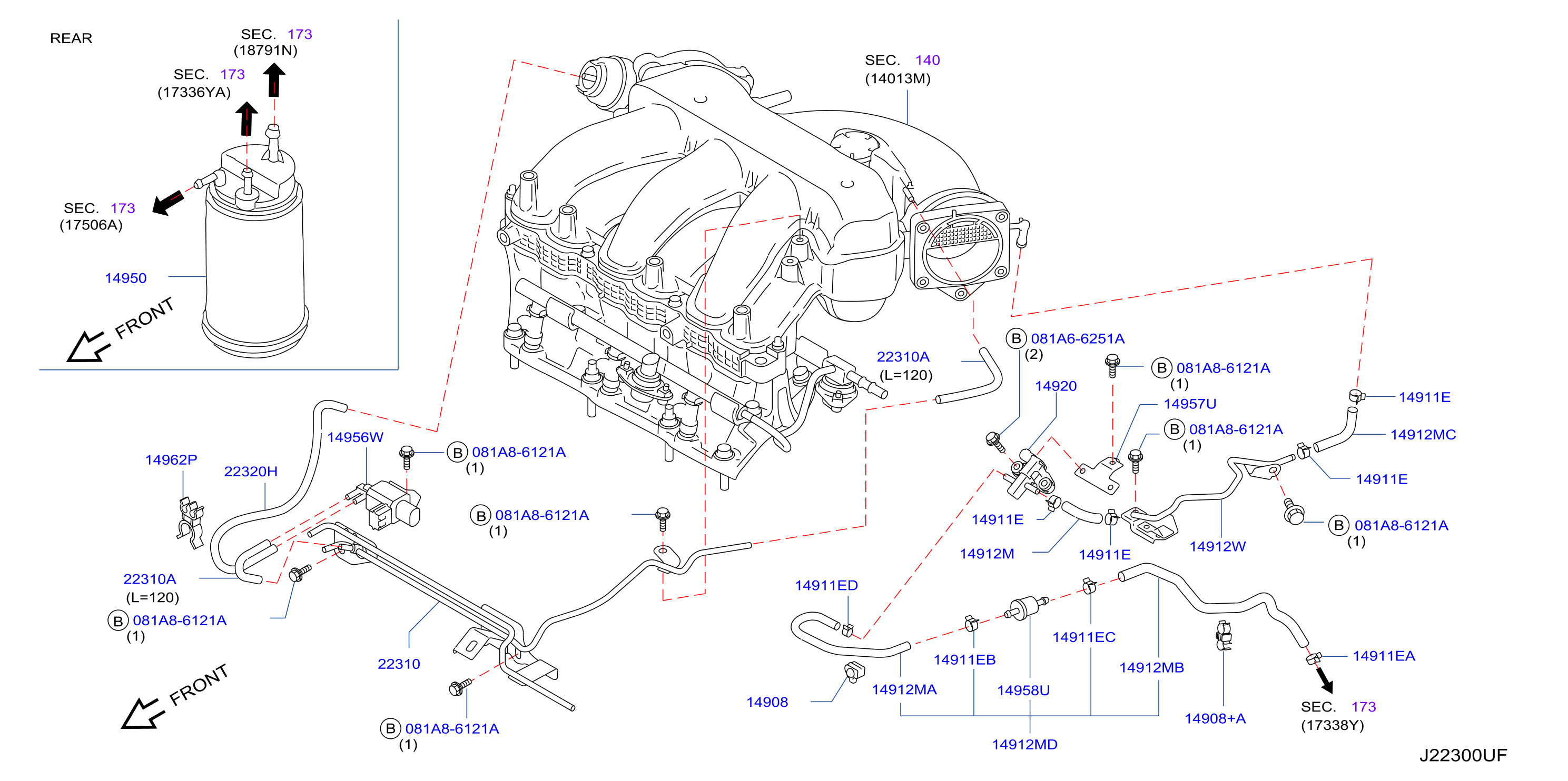 Engine Control Vacuum Piping