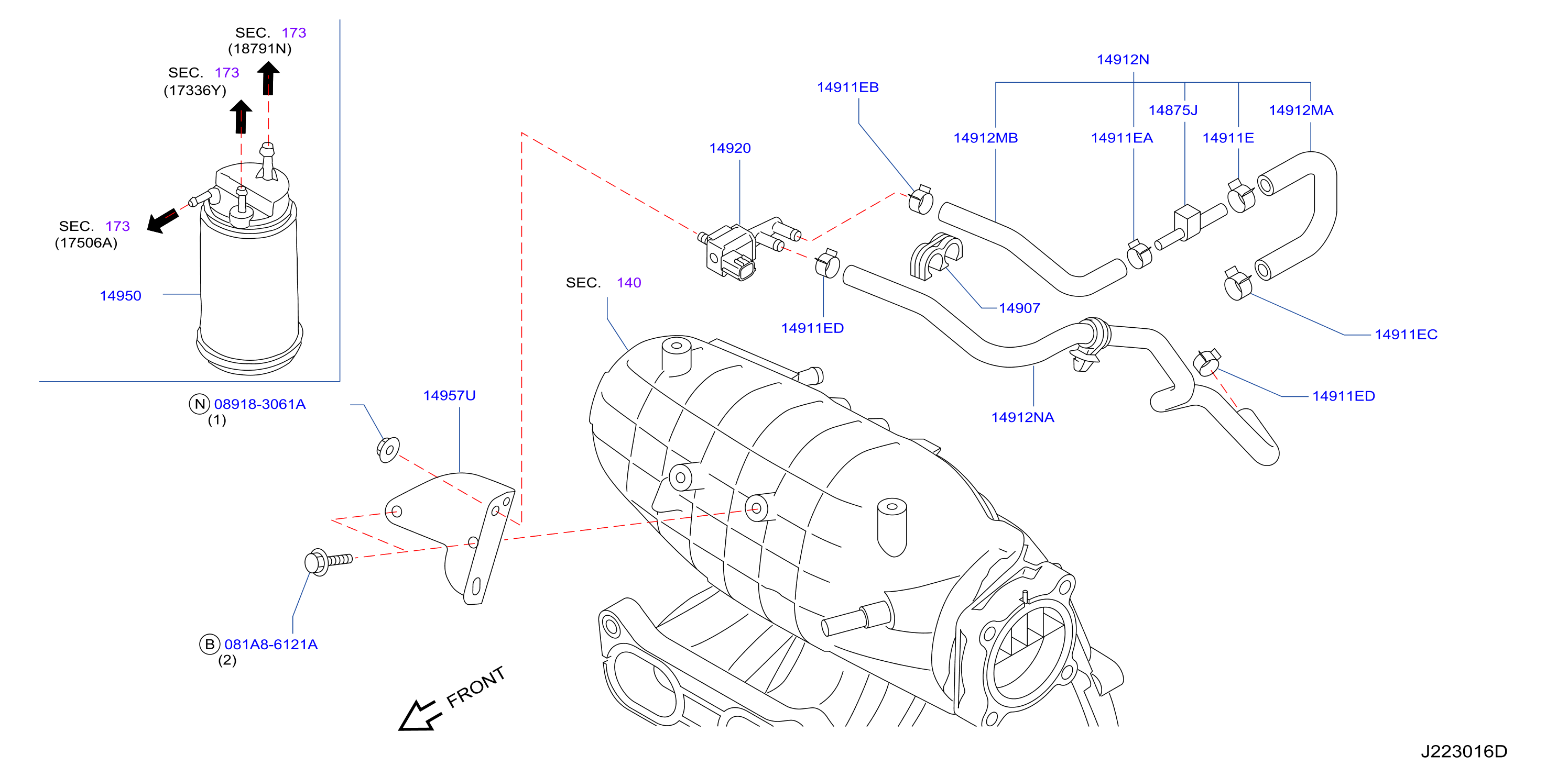 Engine Control Vacuum Piping