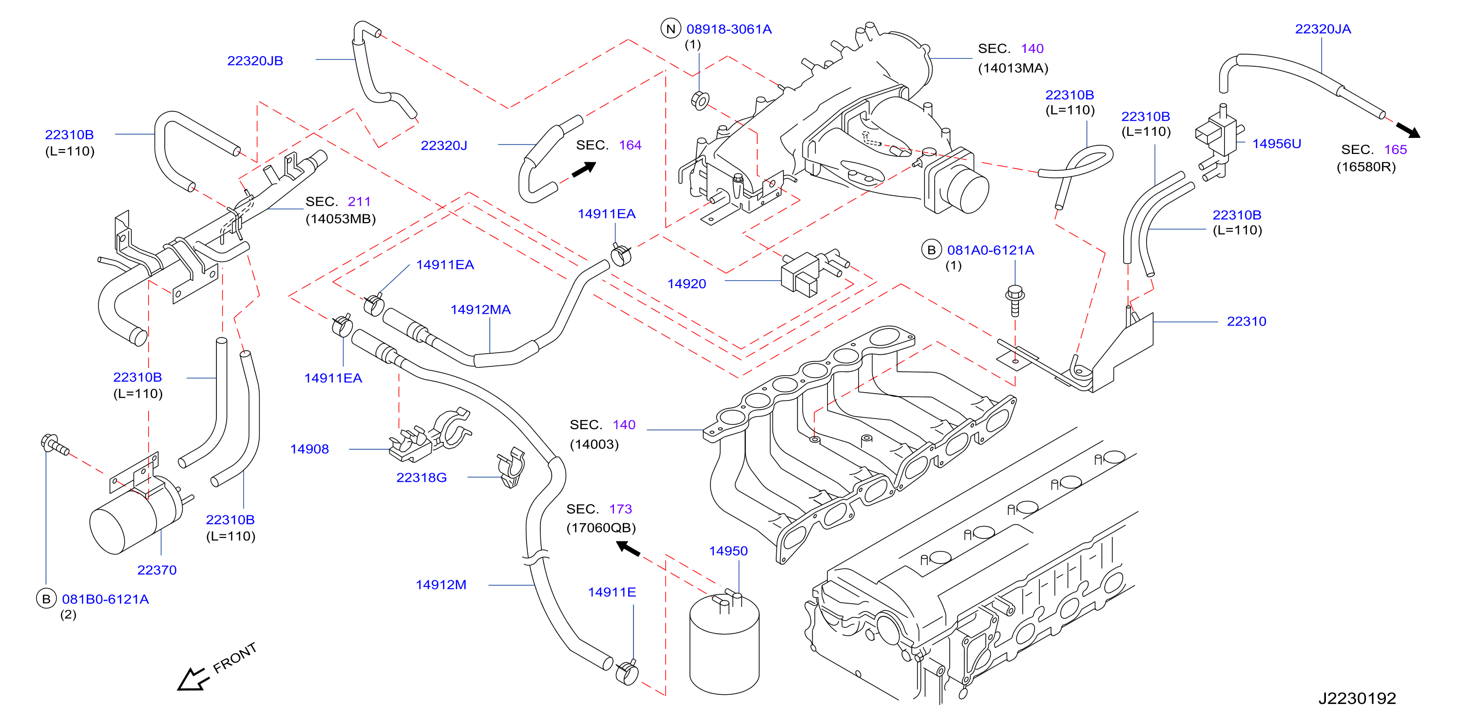 Engine Control Vacuum Piping