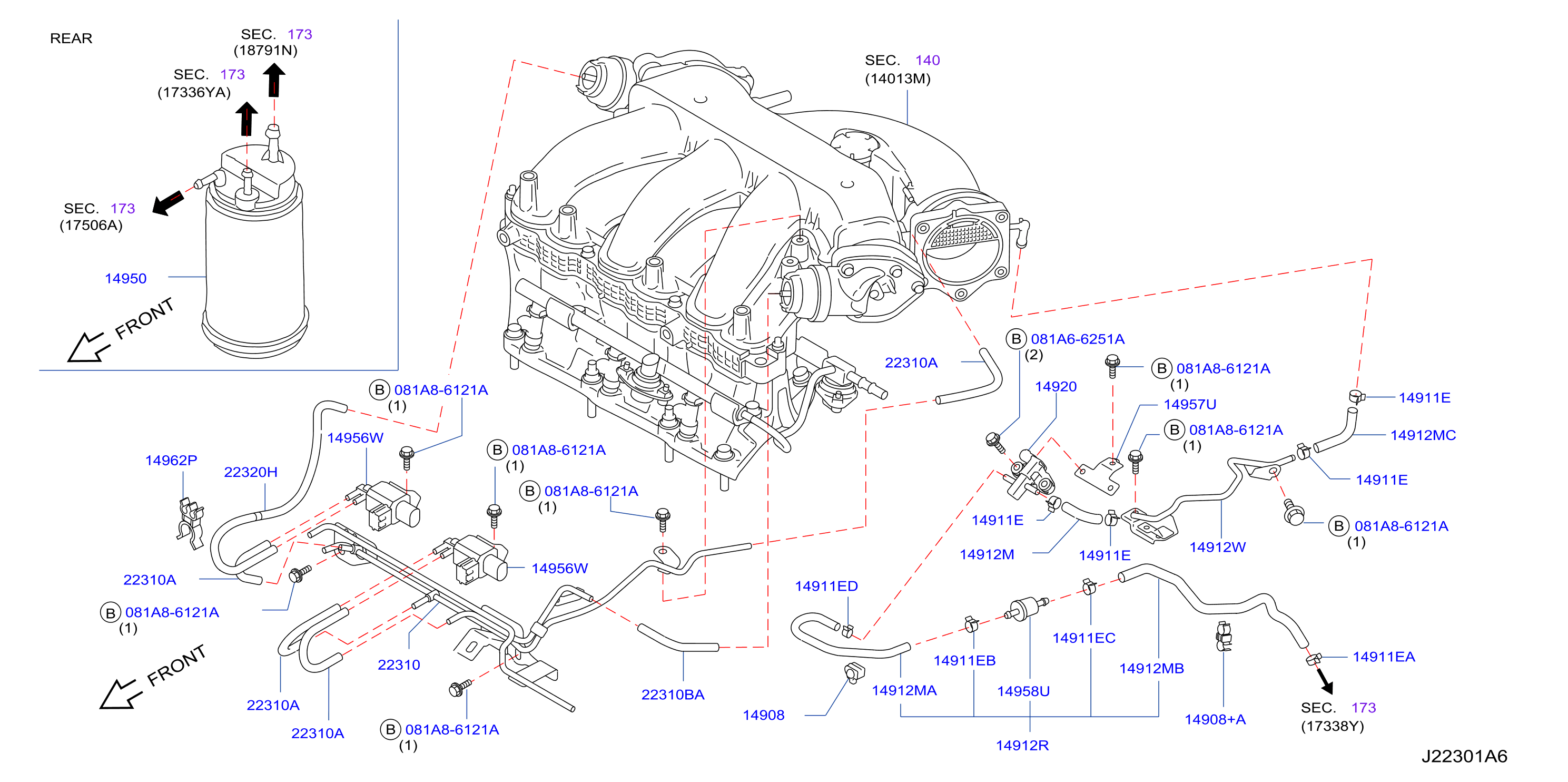 Engine Control Vacuum Piping