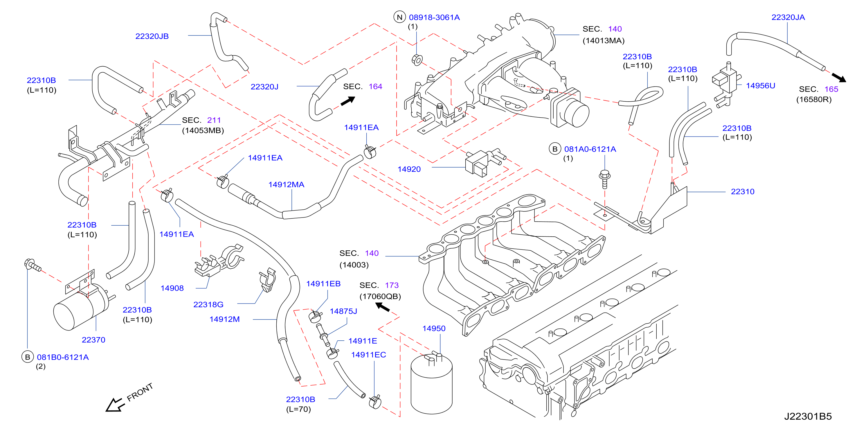 Engine Control Vacuum Piping