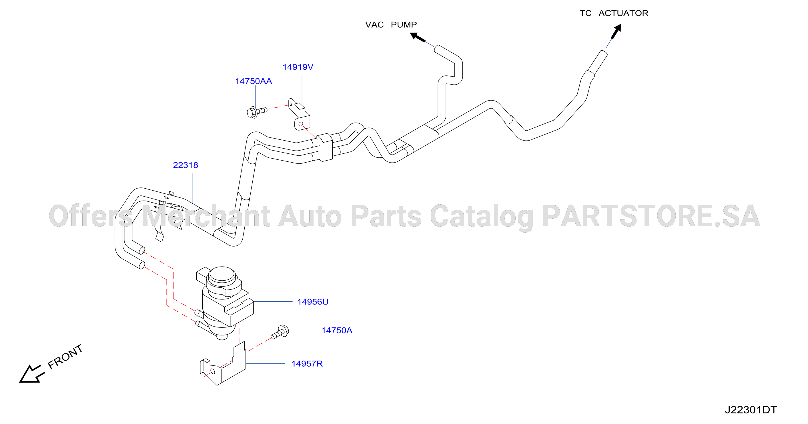 Engine Control Vacuum Piping