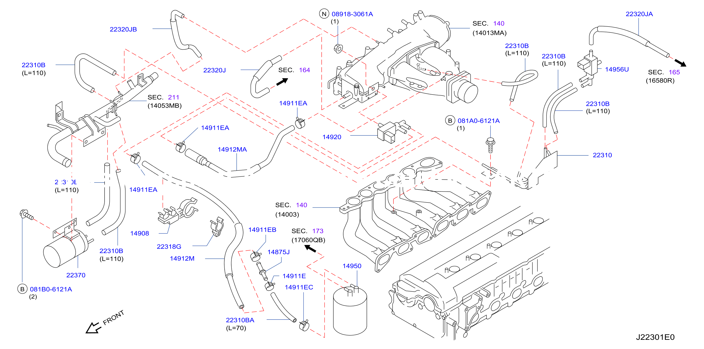Engine Control Vacuum Piping