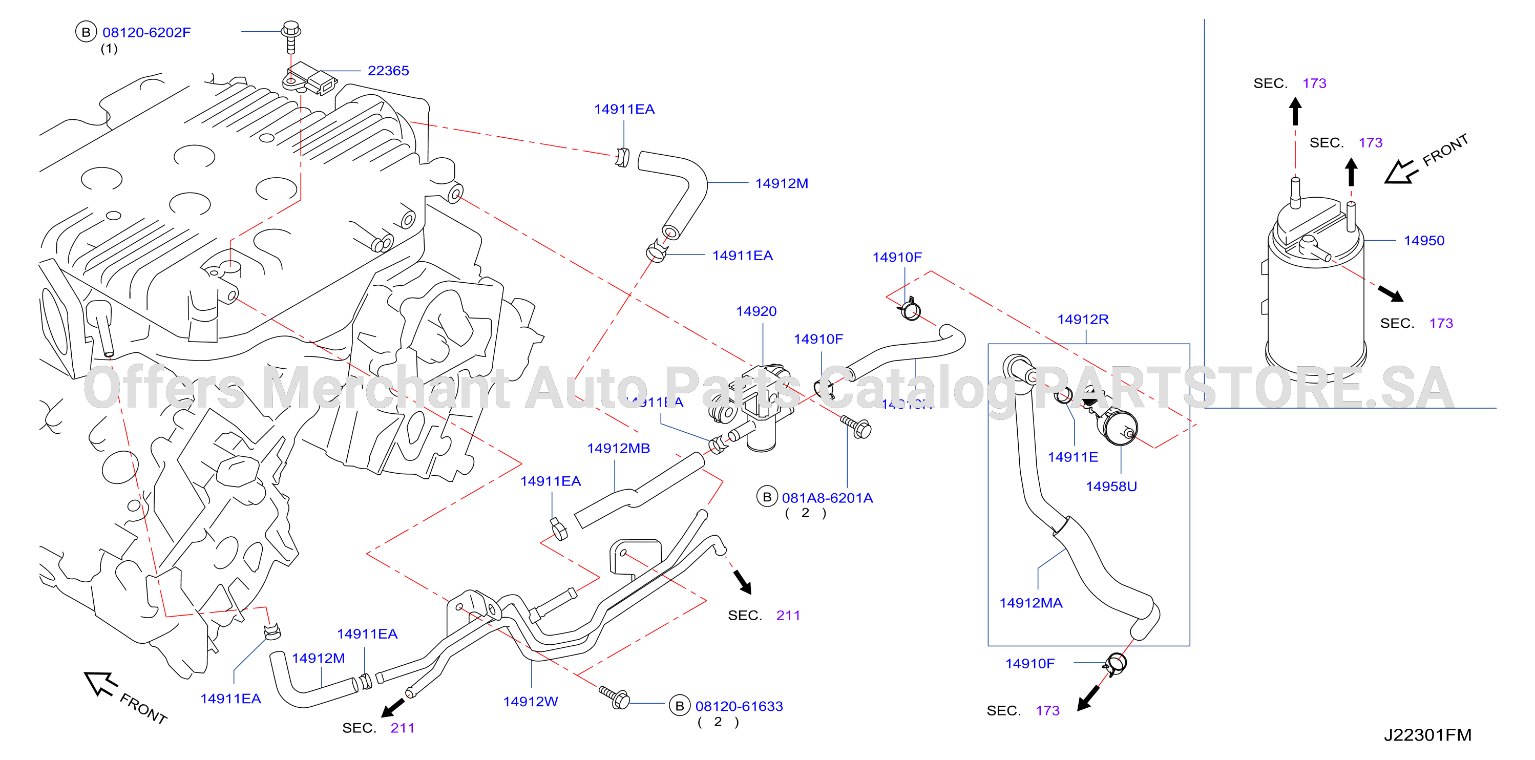 Engine Control Vacuum Piping