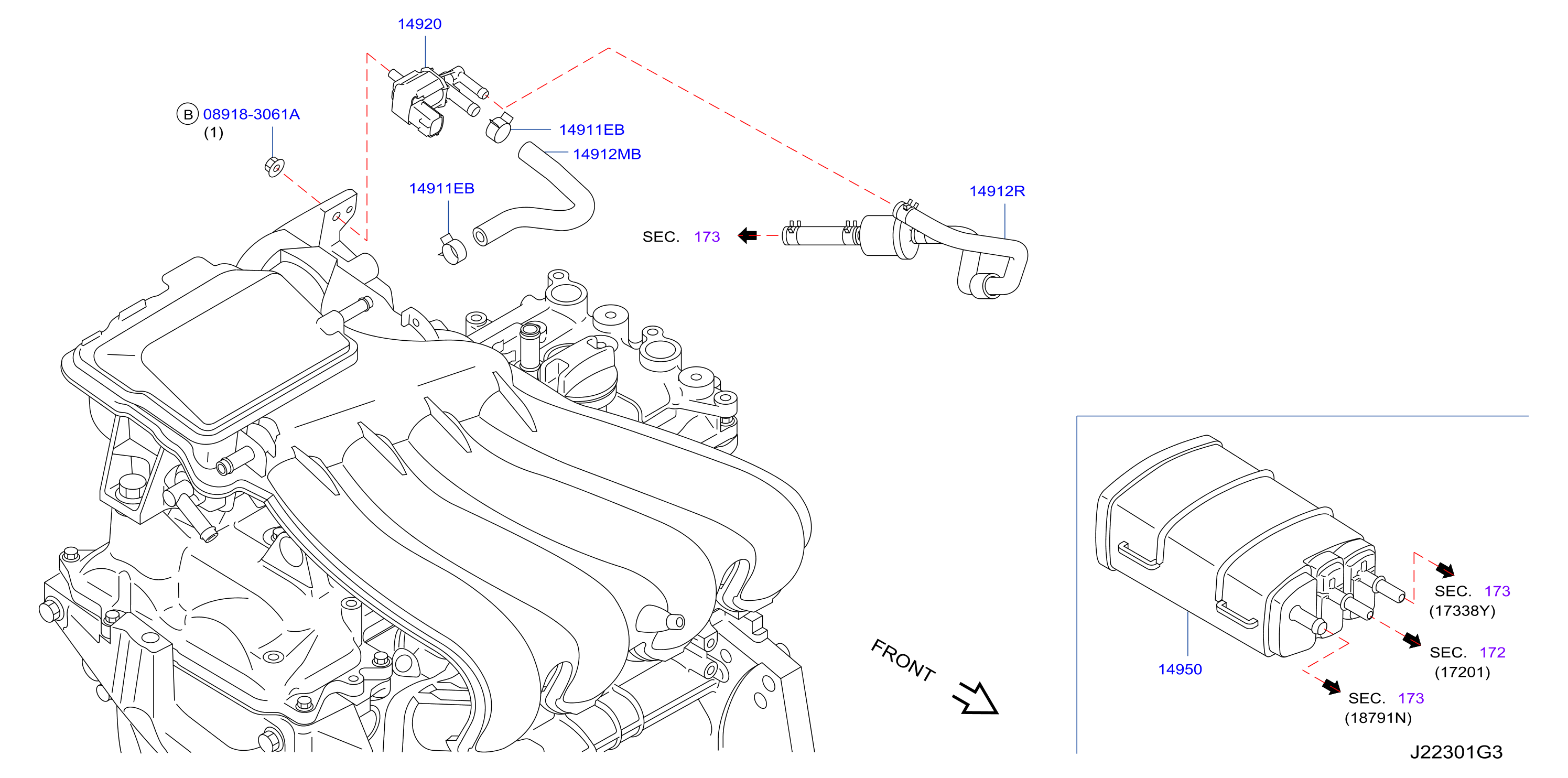 Engine Control Vacuum Piping