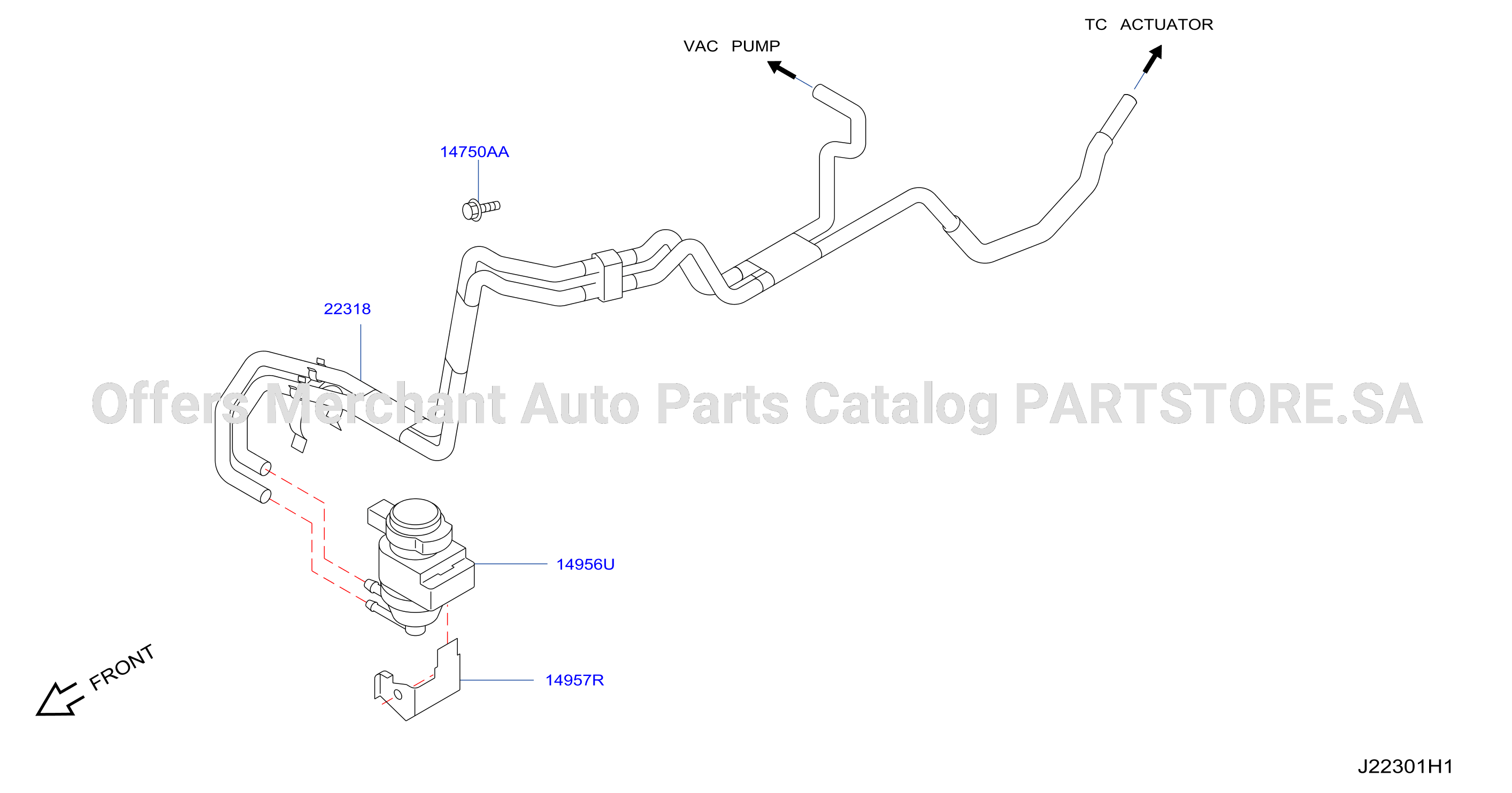 Engine Control Vacuum Piping