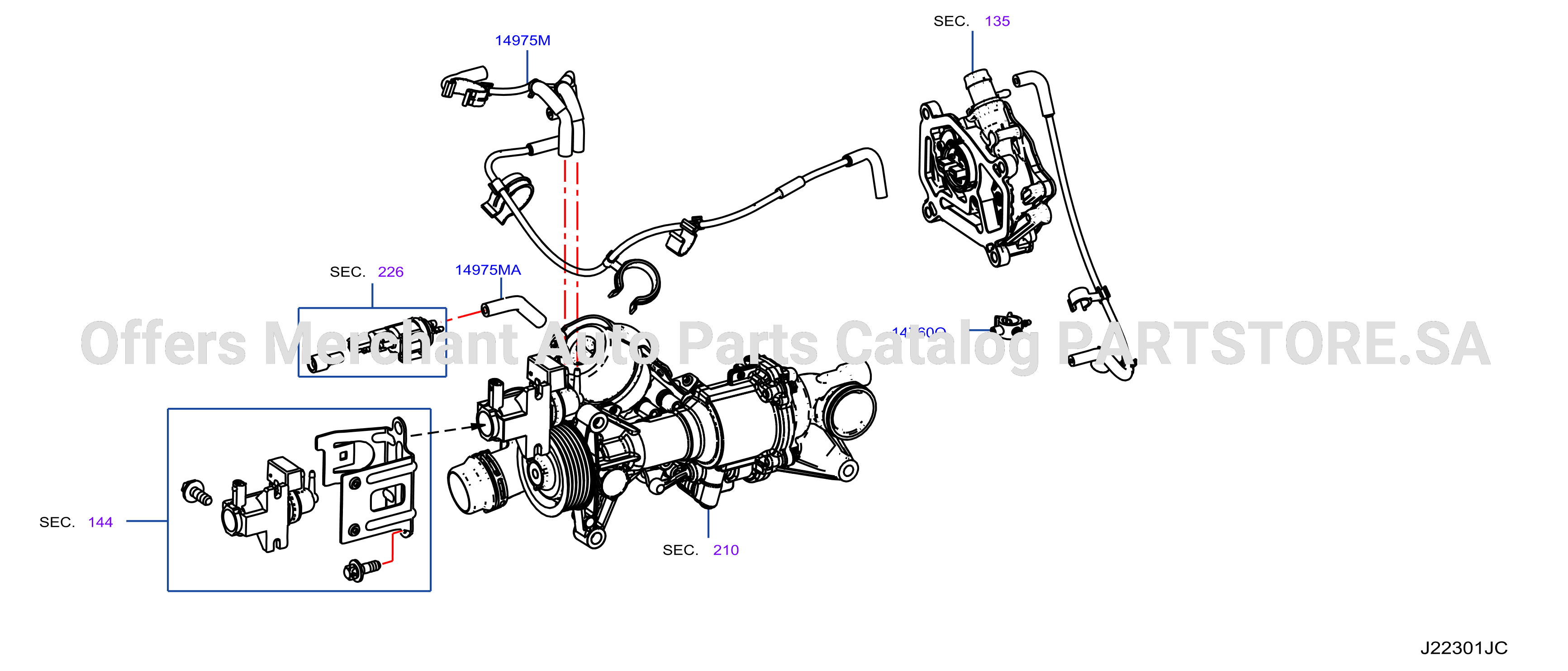 Engine Control Vacuum Piping Piping No2
