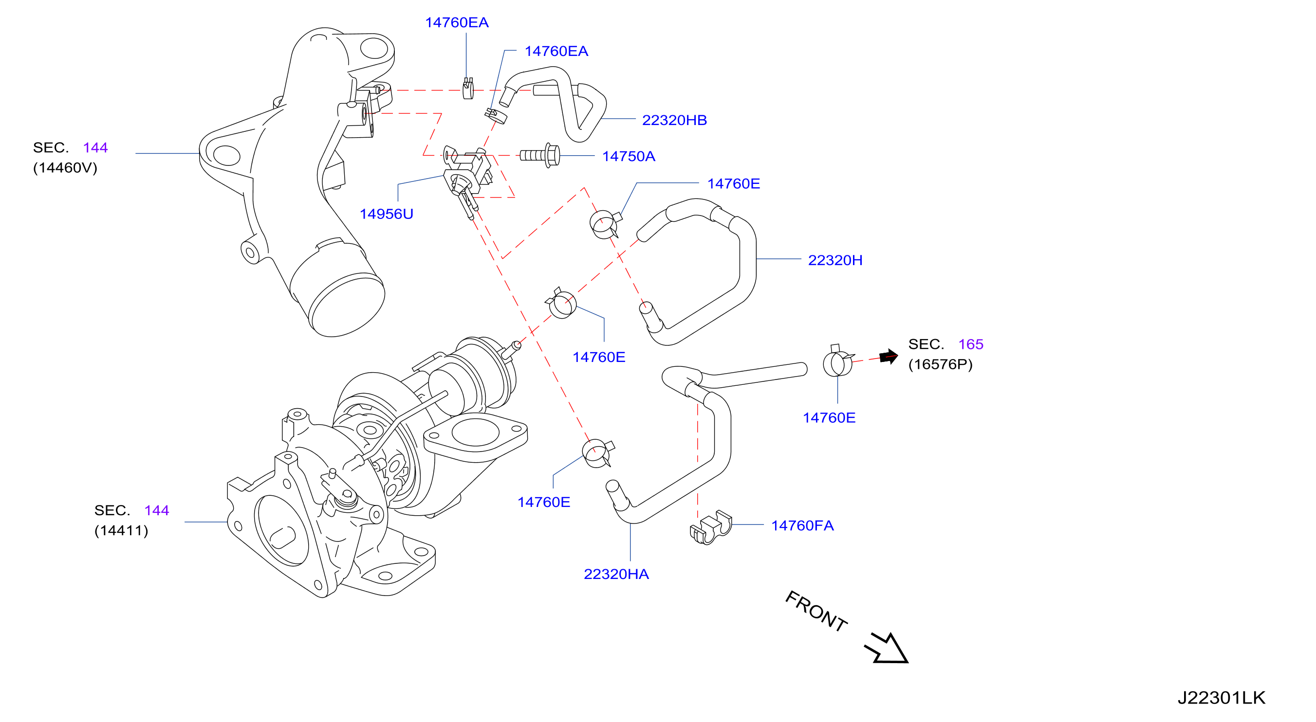 Engine Control Vacuum Piping Sol Assy