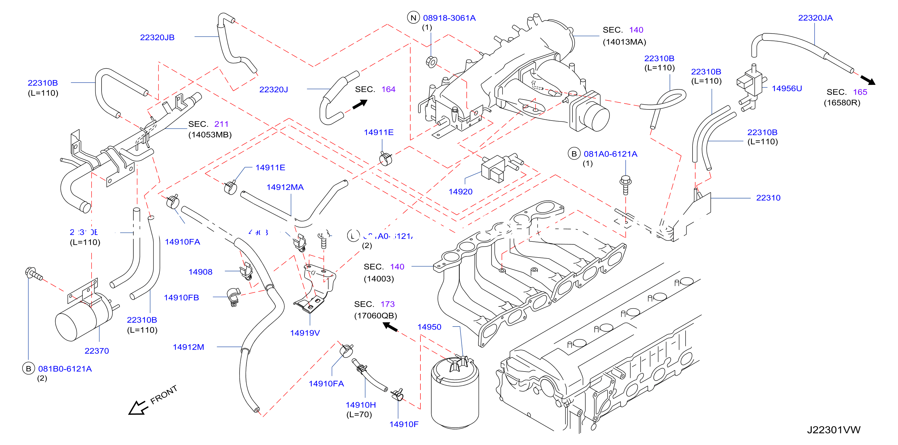 Engine Control Vacuum Piping