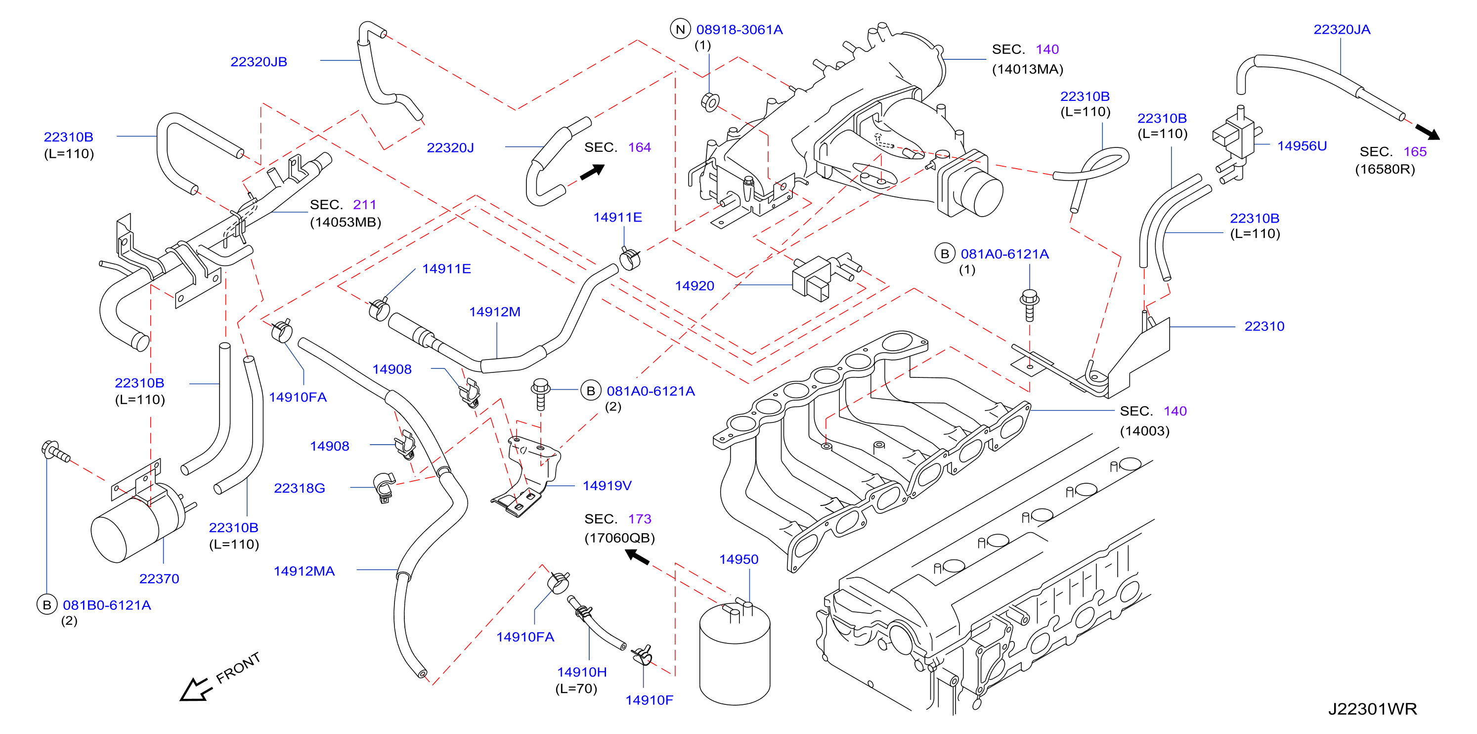 Engine Control Vacuum Piping