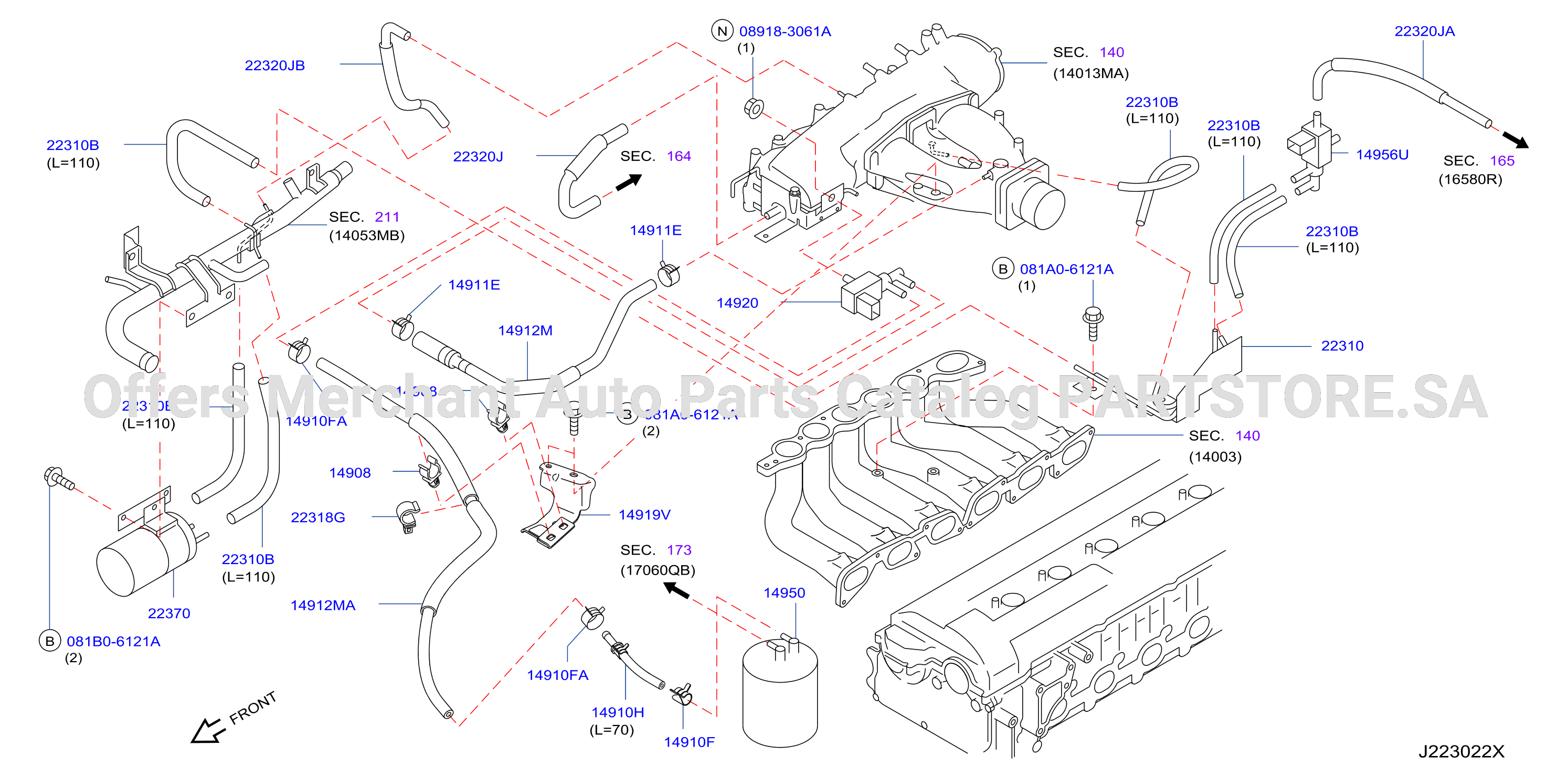 Engine Control Vacuum Piping