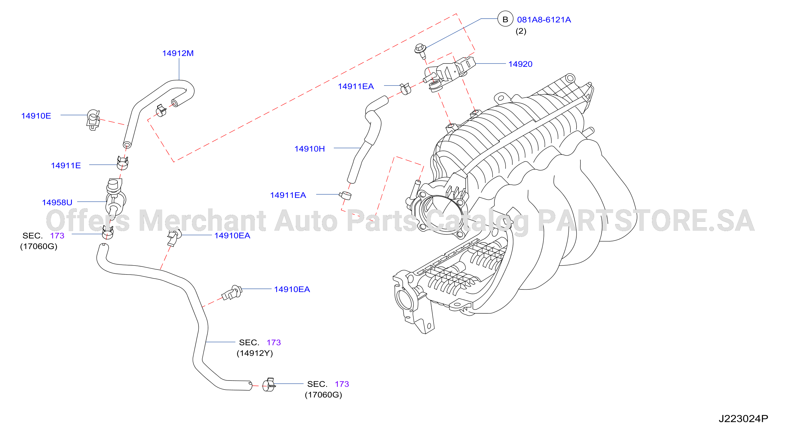 Engine Control Vacuum Piping For Korea Vacuum Piping