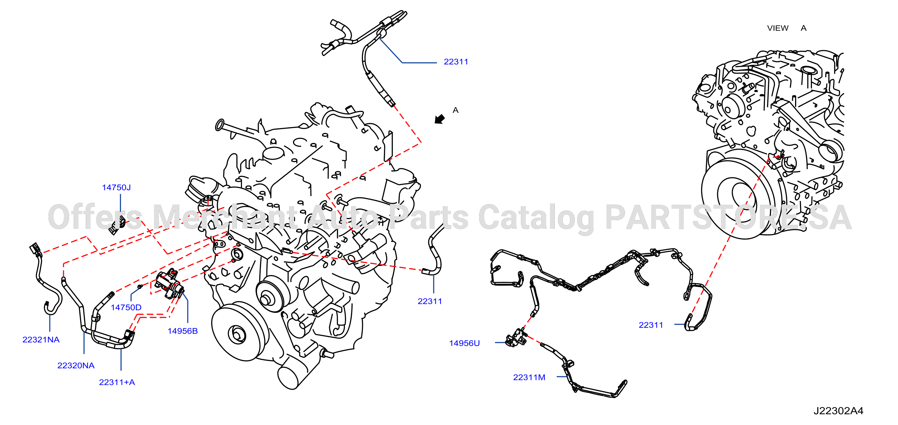 Engine Control Vacuum Piping Sol Turbo Cont Vac Tube
