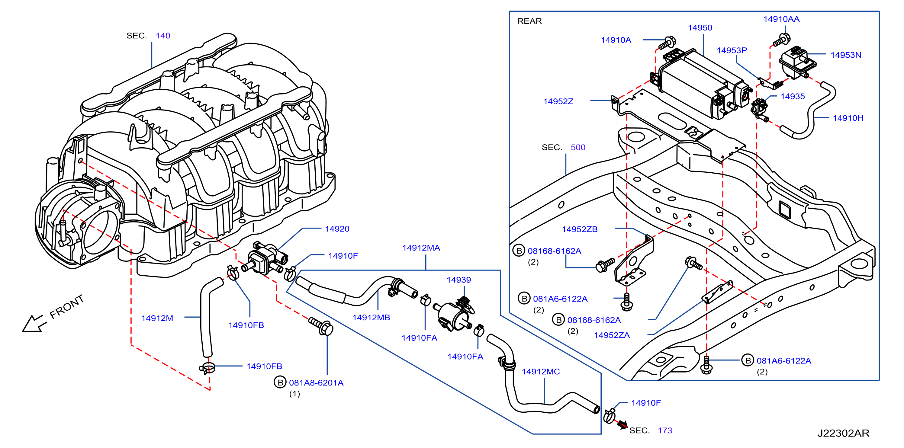 Engine Control Vacuum Piping Mexico Chile