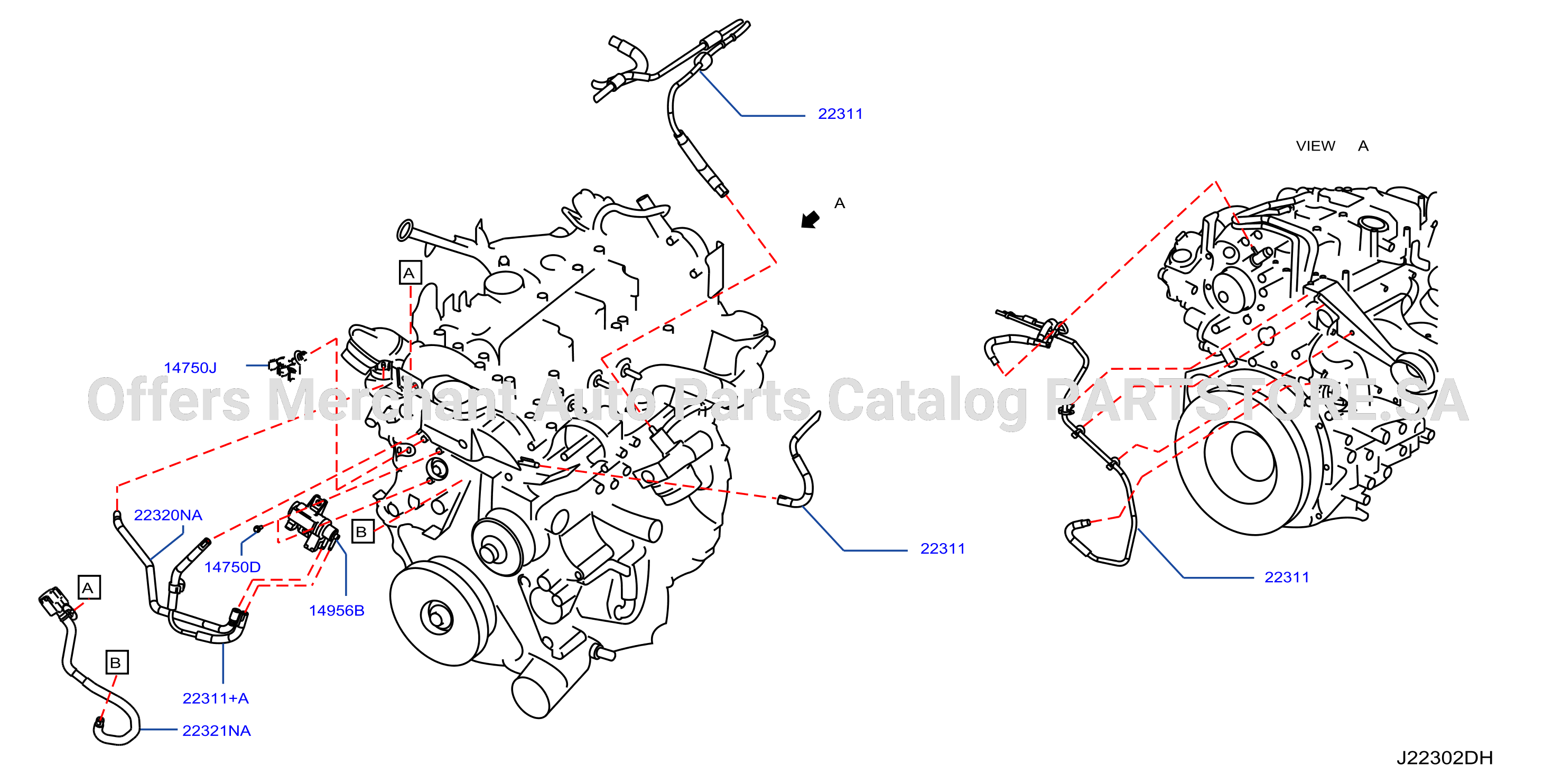 Engine Control Vacuum Piping Solenoid Turbo Cont Vac