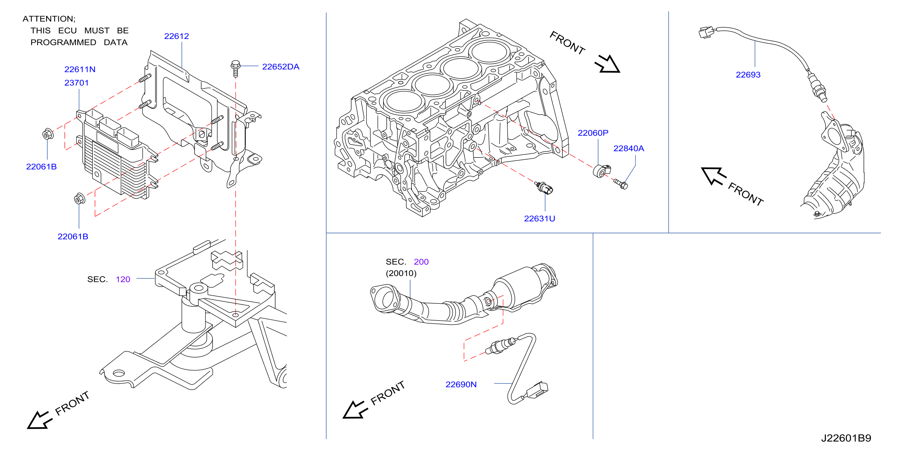 Engine Control Module Mt Cvt