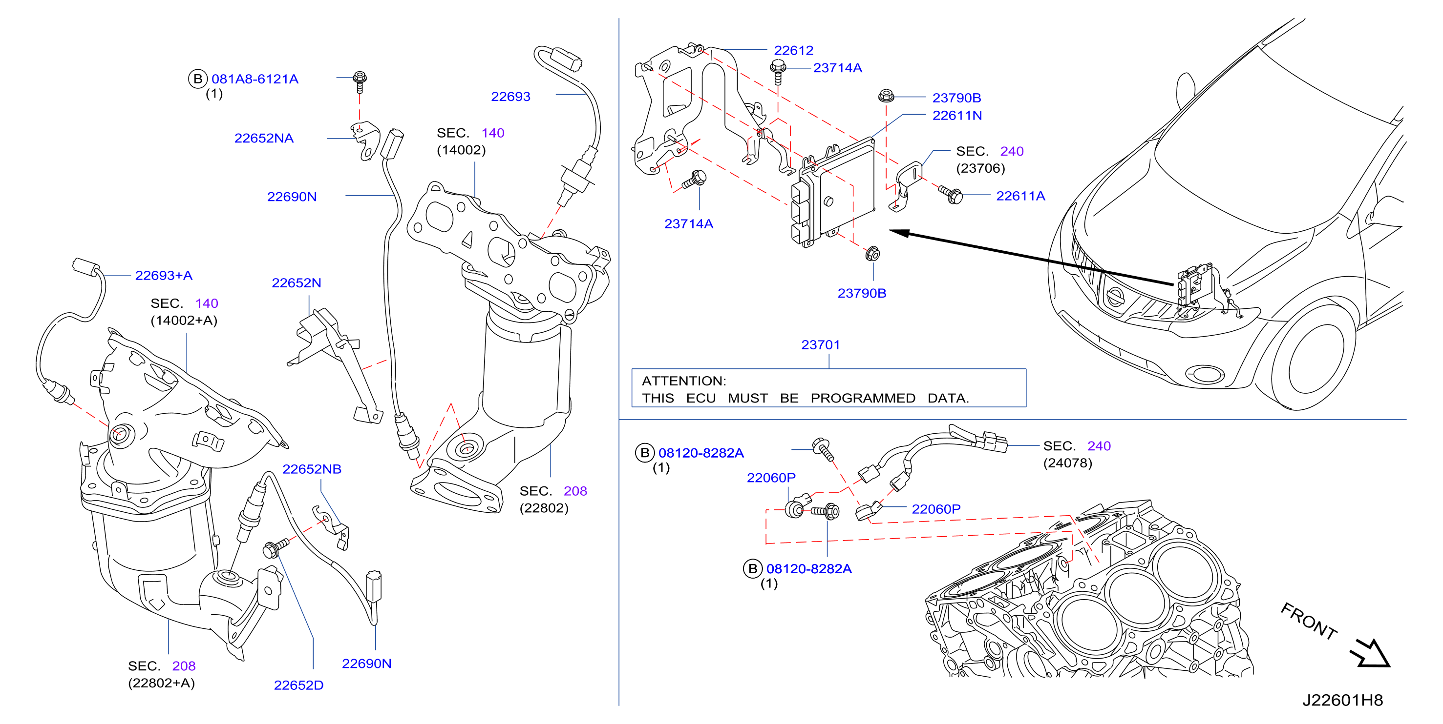 Engine Control Module 4Wd