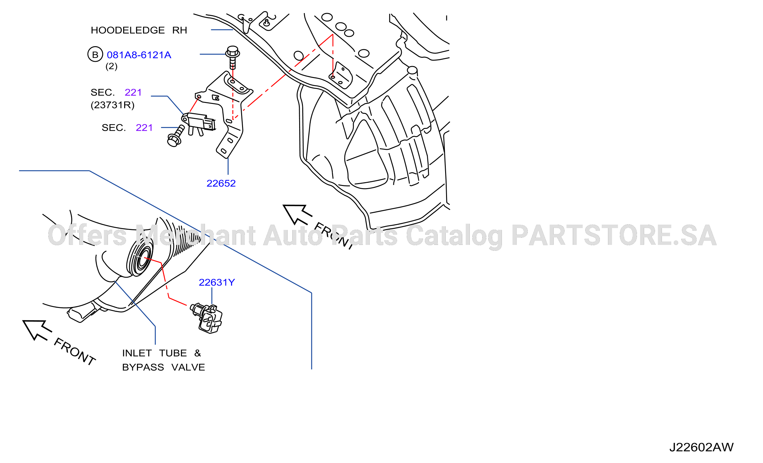 Engine Control Module Temp Sensor Bracket