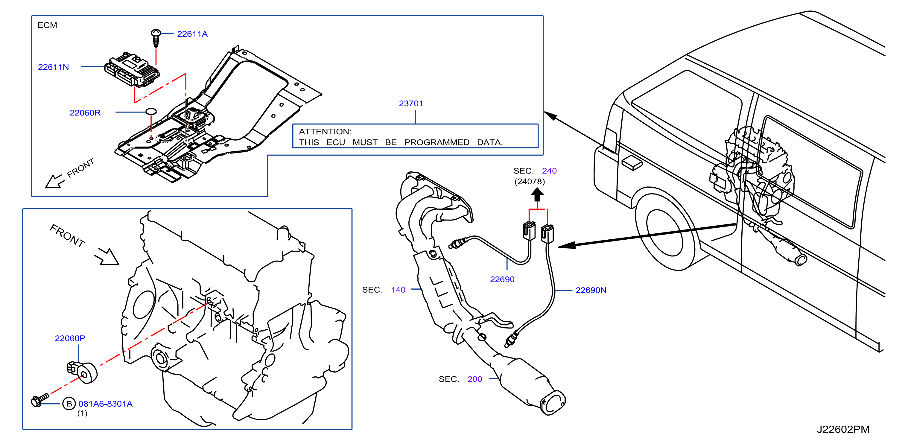Engine Control Module Sensor Ecm
