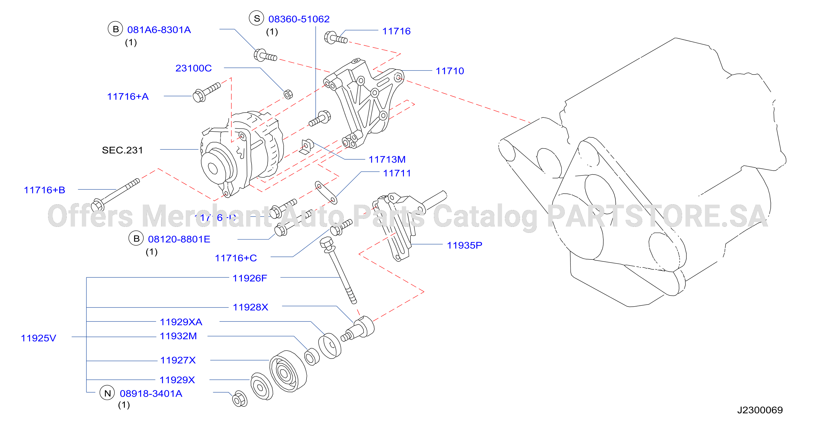 Alternator Fitting