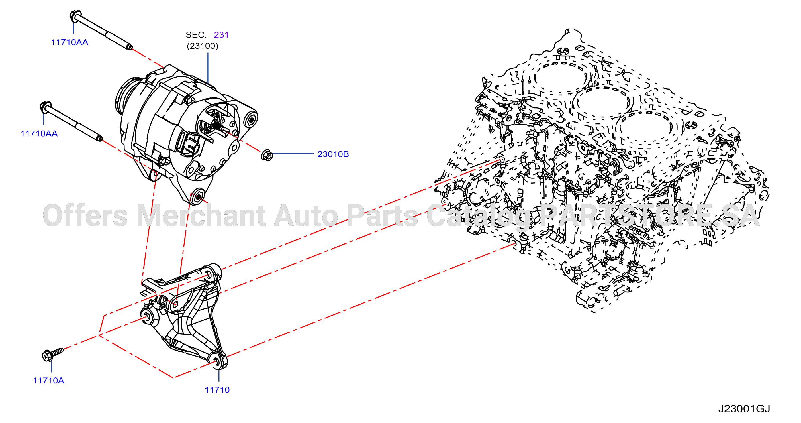 Alternator Fitting Hr10Ddt
