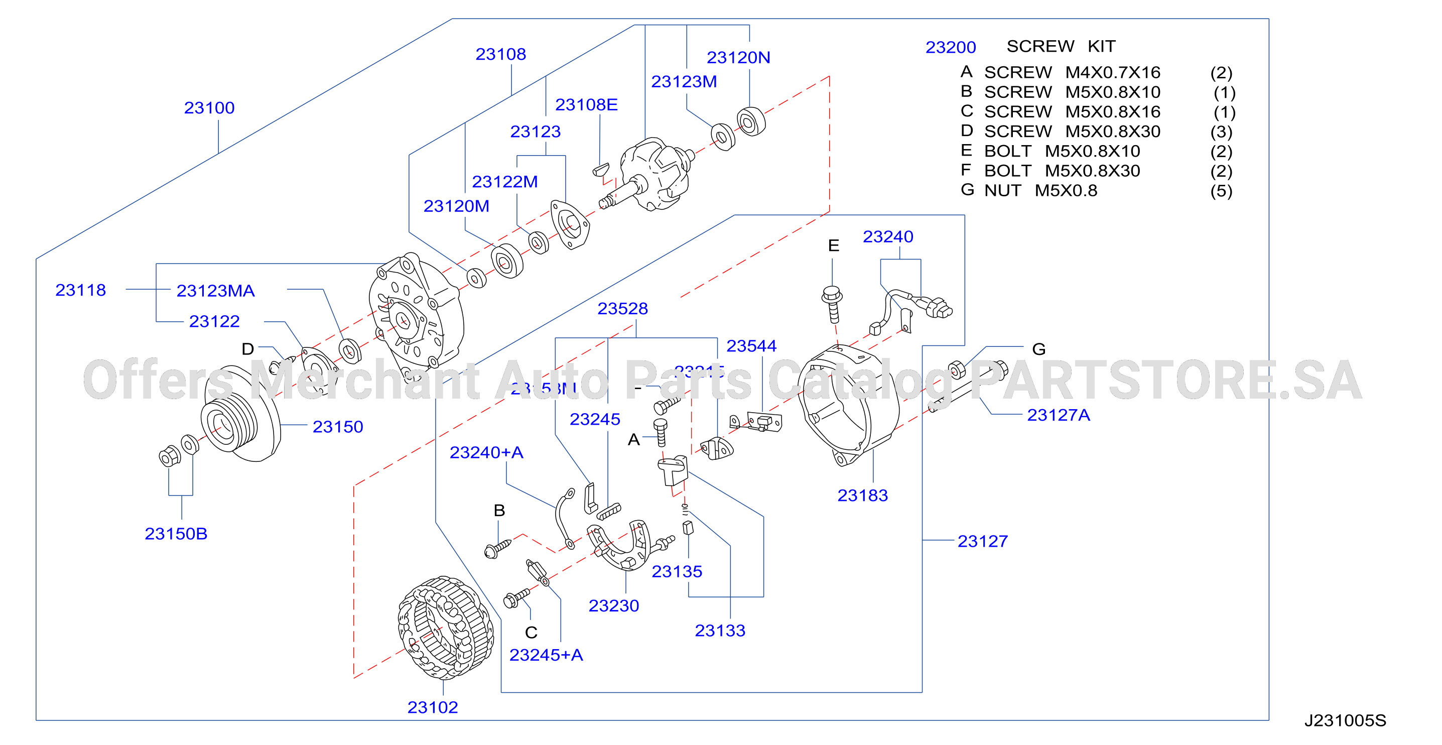 Alternator Hitachi 24V 70A
